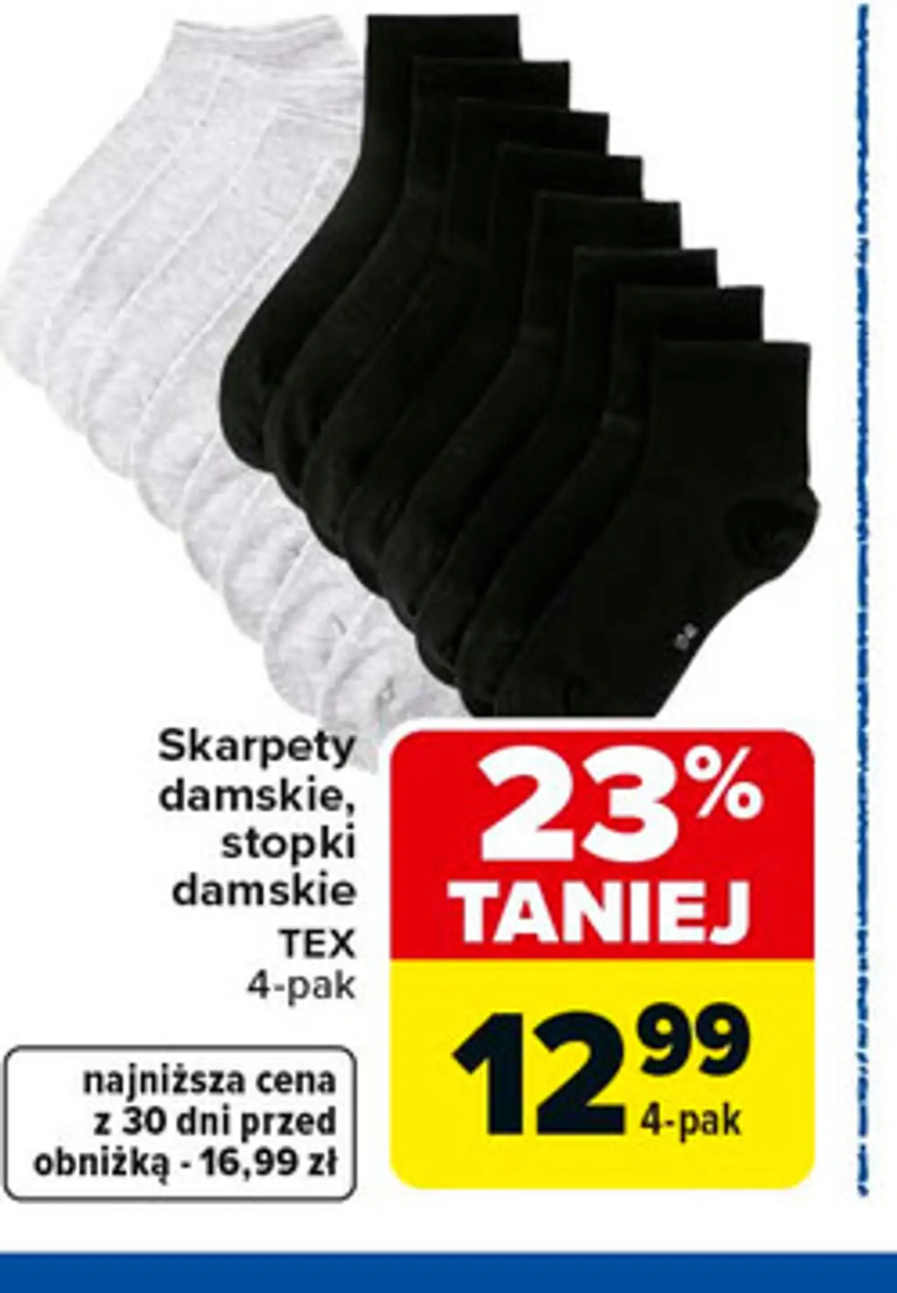 Skarpety damskie, stopki damskie TEX 4-pak
