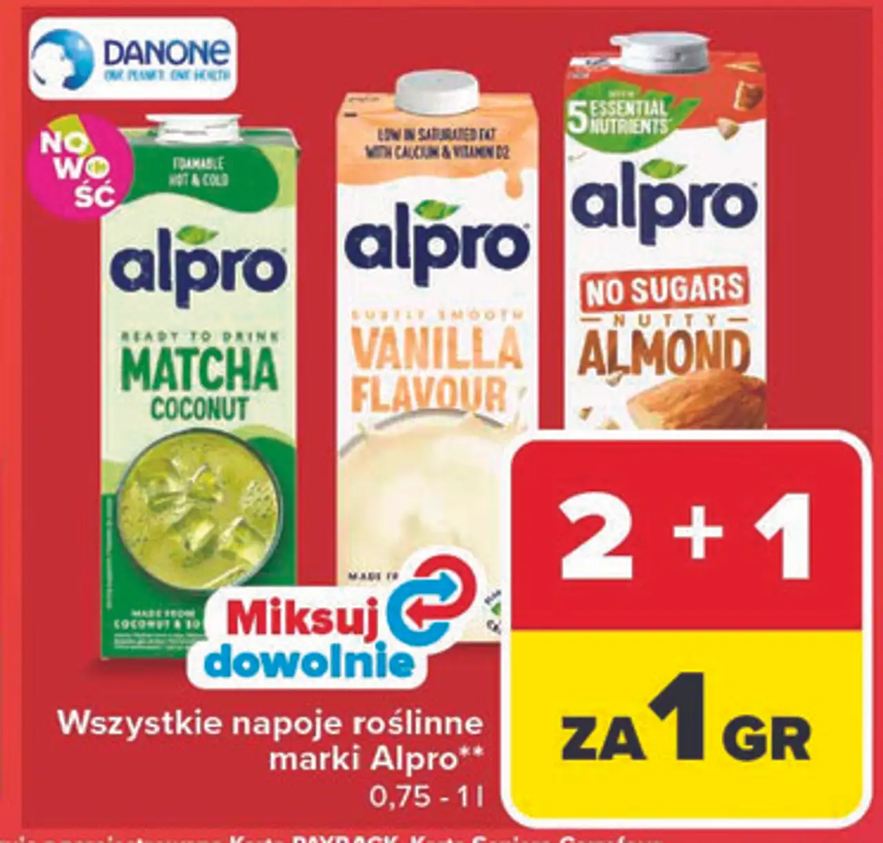 Wszystkie napoje roślinne marki Alpro 0,75 - 1 l