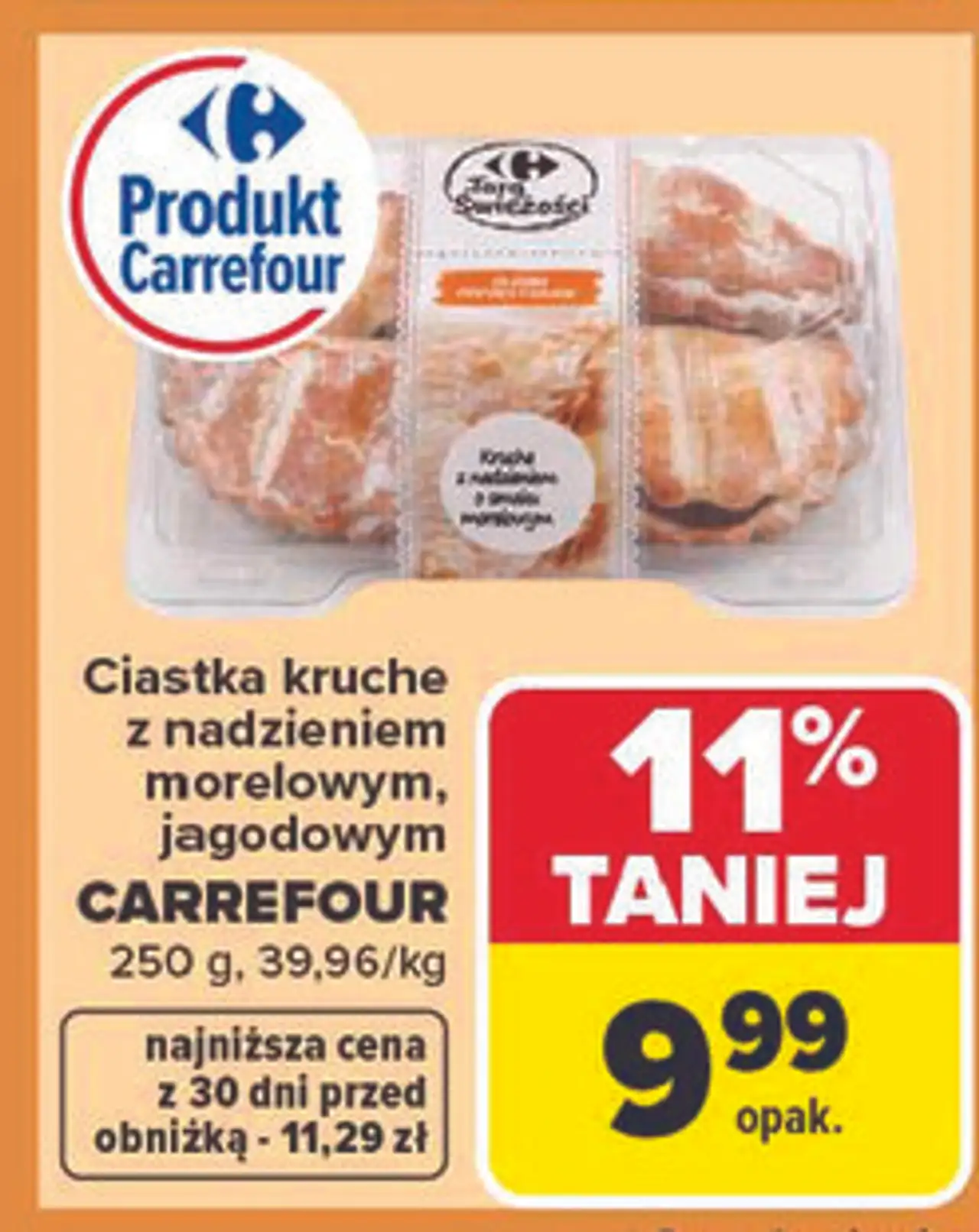 Ciastka kruche z nadzieniem jagodowym Carrefour Targ Świeżości