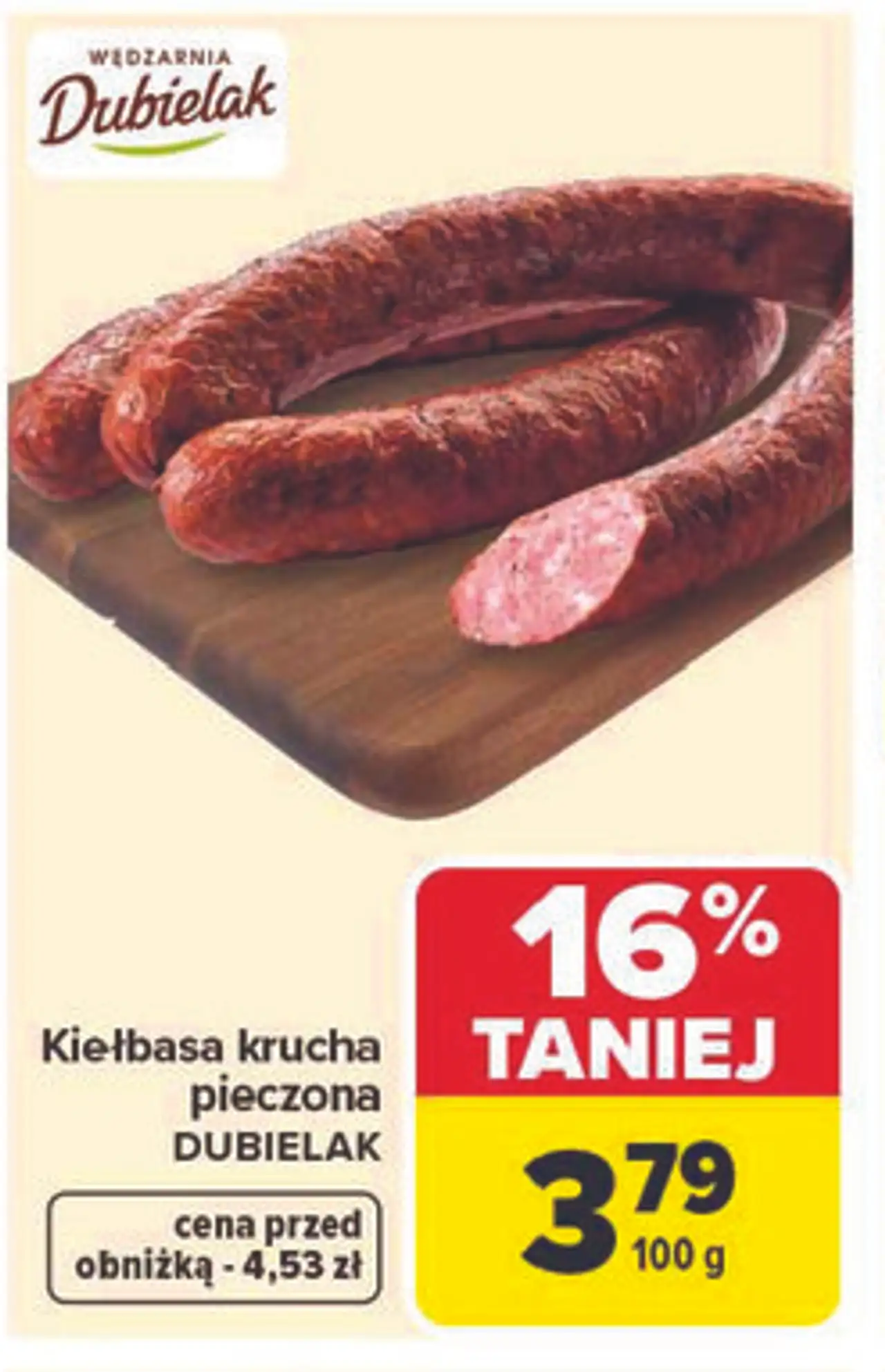 Kiełbasa krucha pieczona DUBIELAK