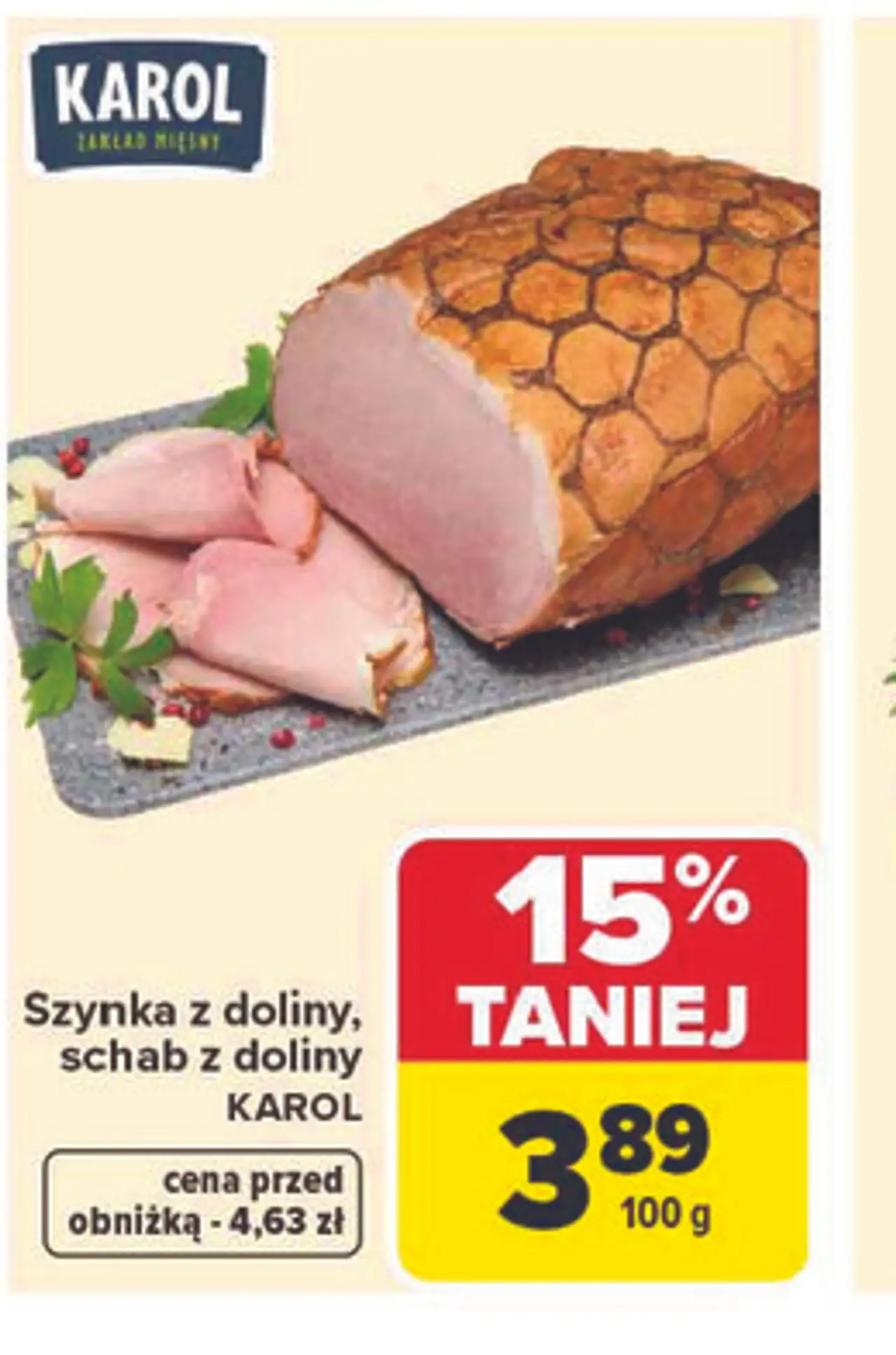 Szynka z doliny, schab z doliny KAROL