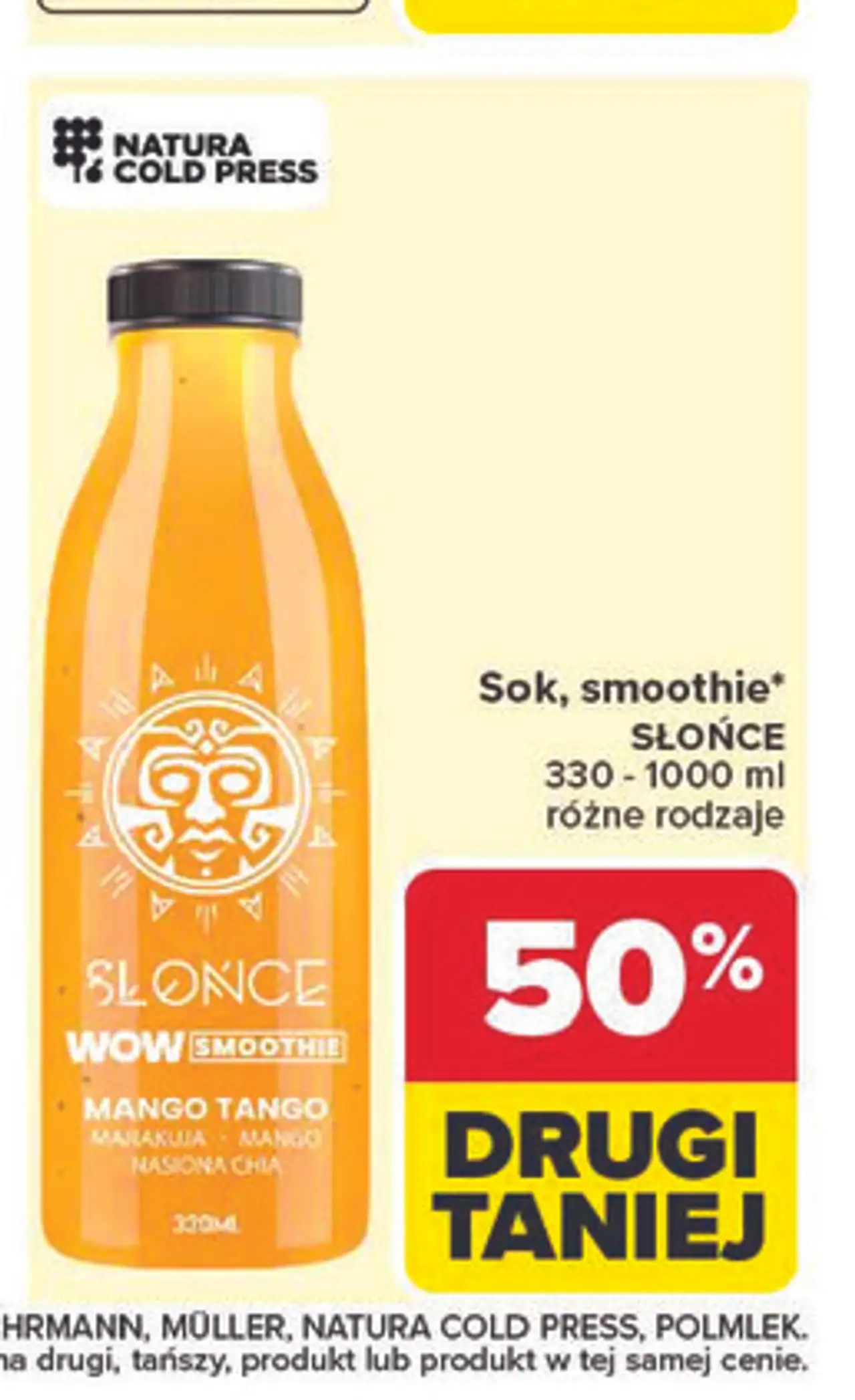 Sok, smoothie SŁOŃCE 330 - 1000 ml