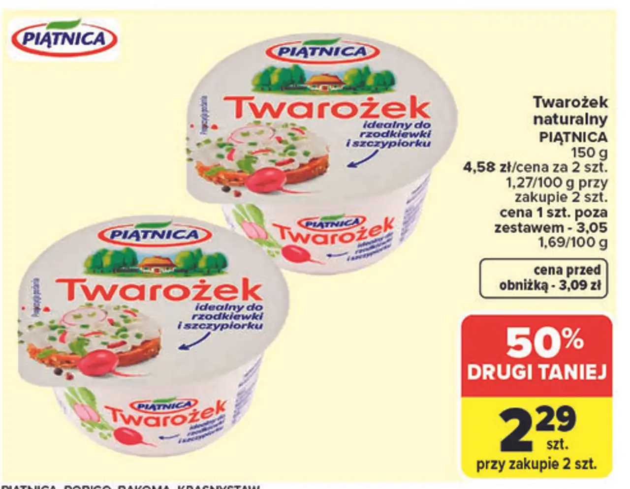 Twarożek naturalny Piątnica
