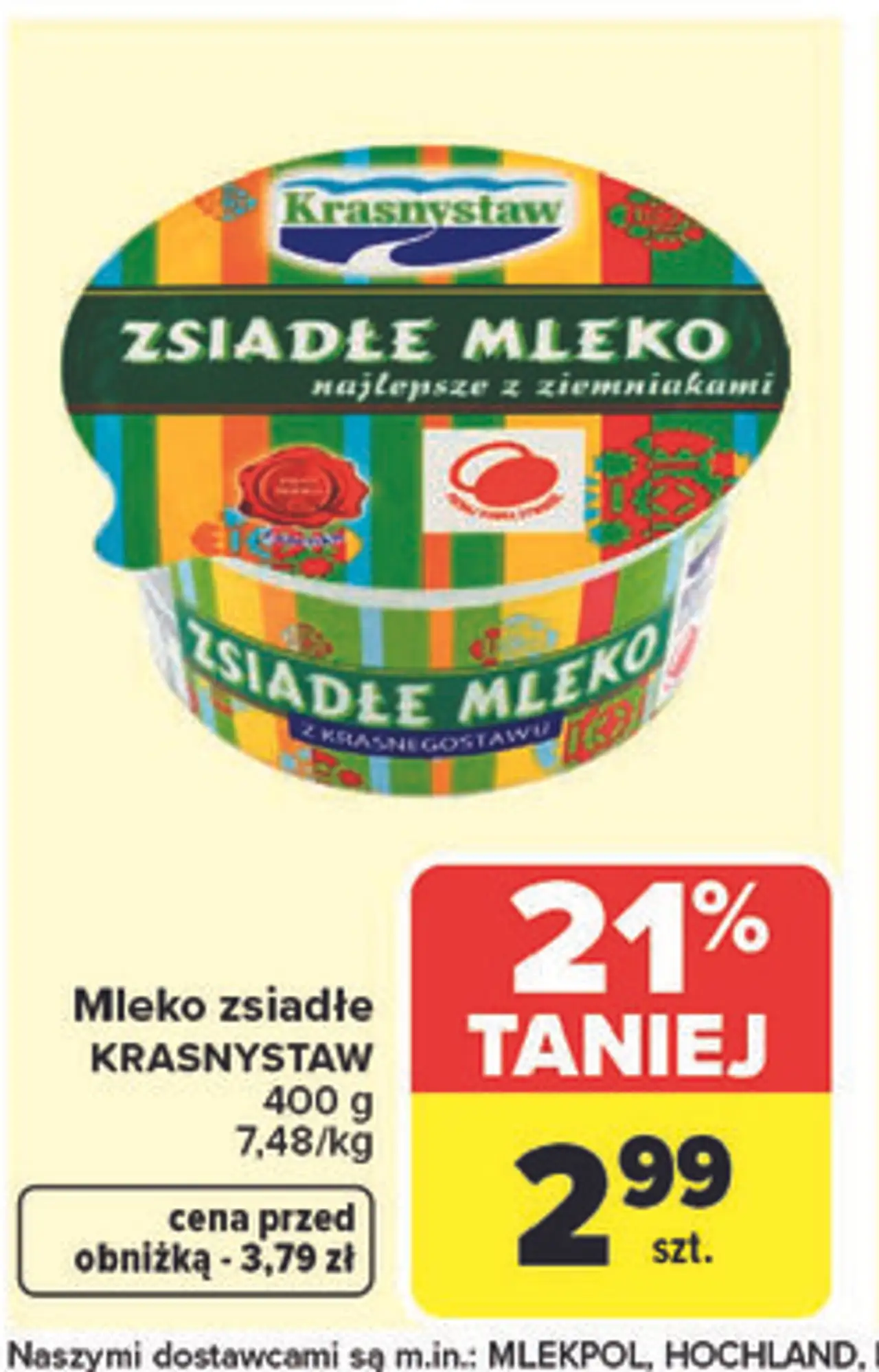 Mleko zsiadłe KRASNYSTAW 400 g