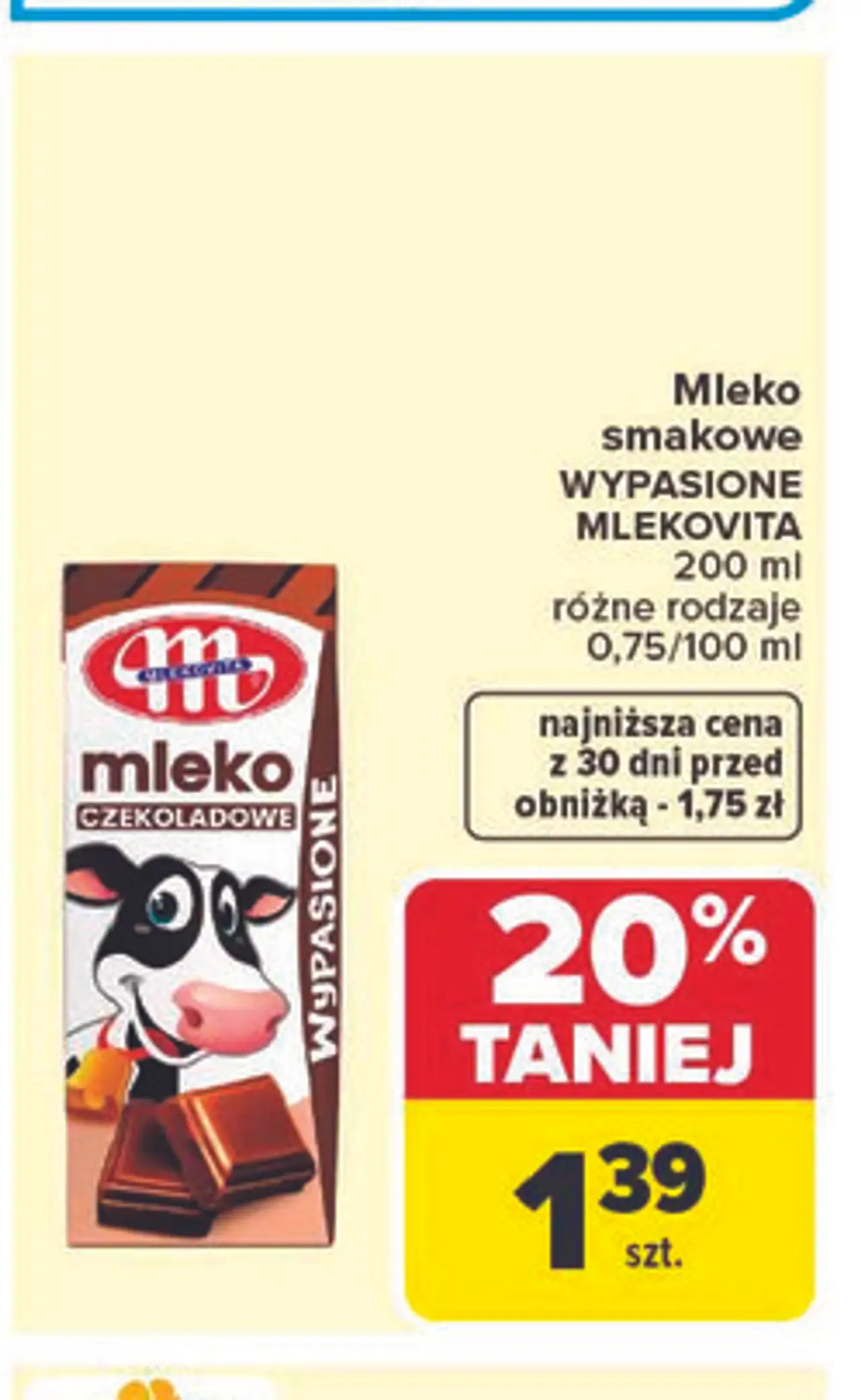 Mleko smakowe Wypasione Mlekovita 200 ml