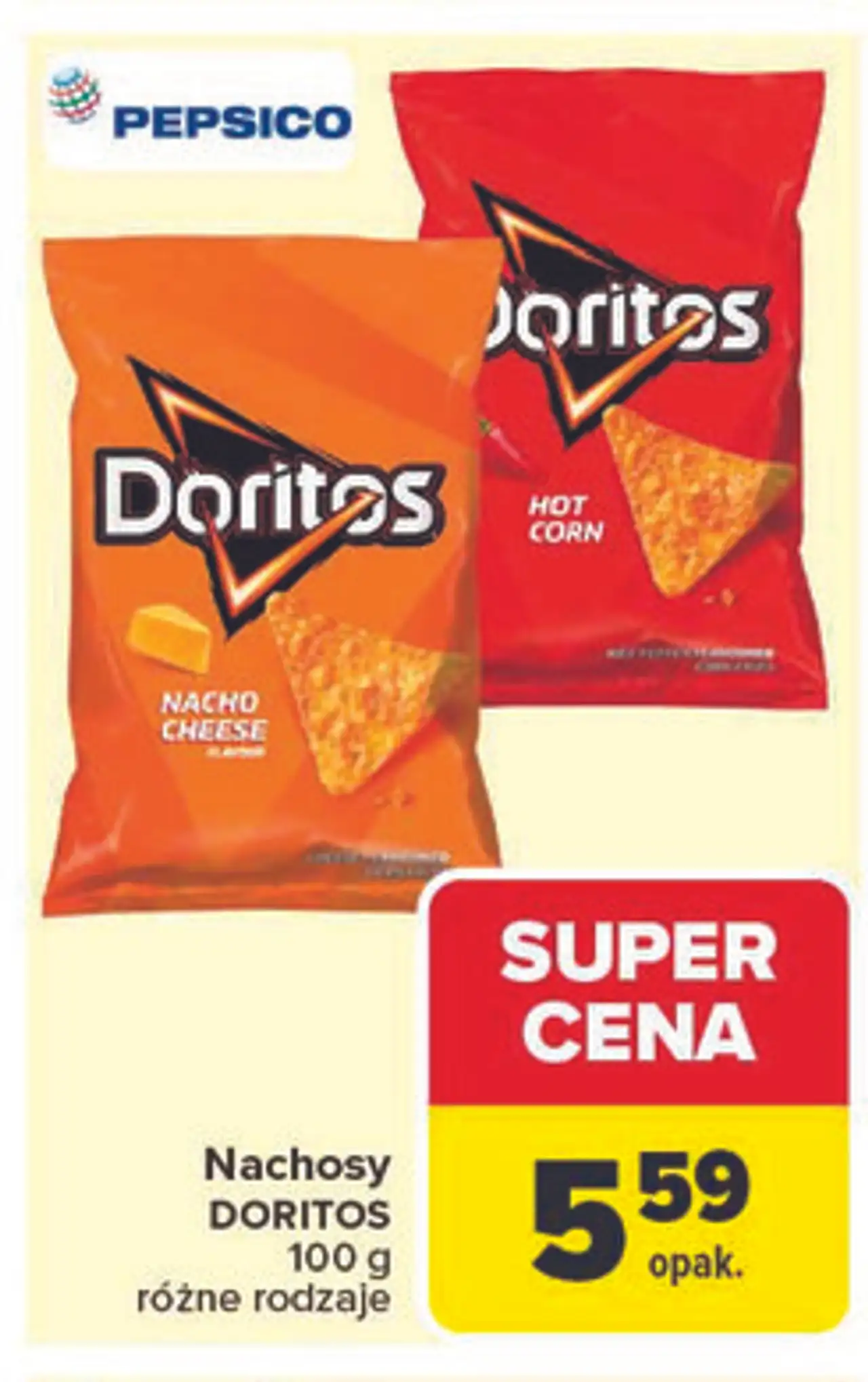 Nachosy DORITOS 100 g różne rodzaje