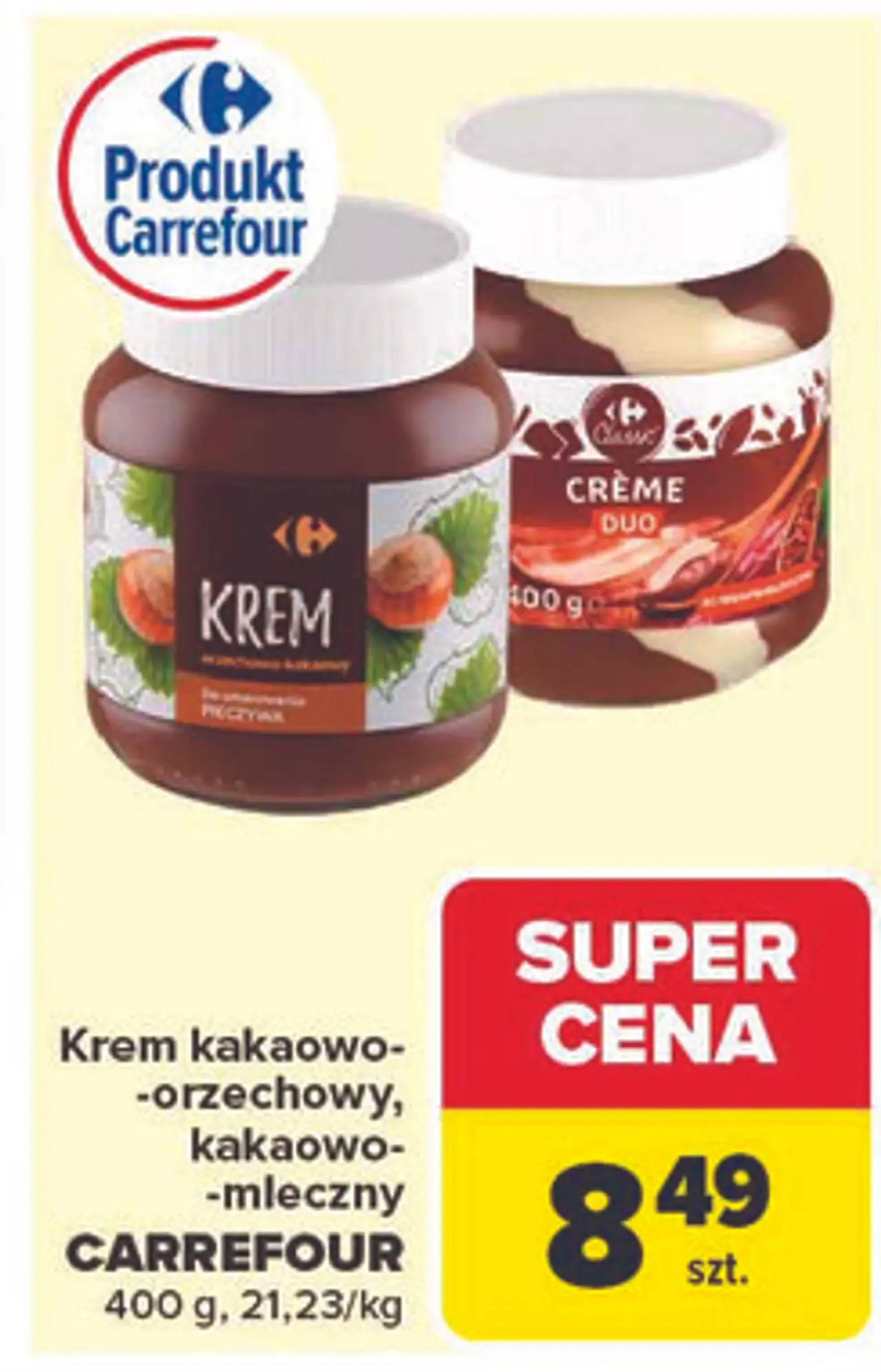 Krem kakaowo-orzechowy Carrefour