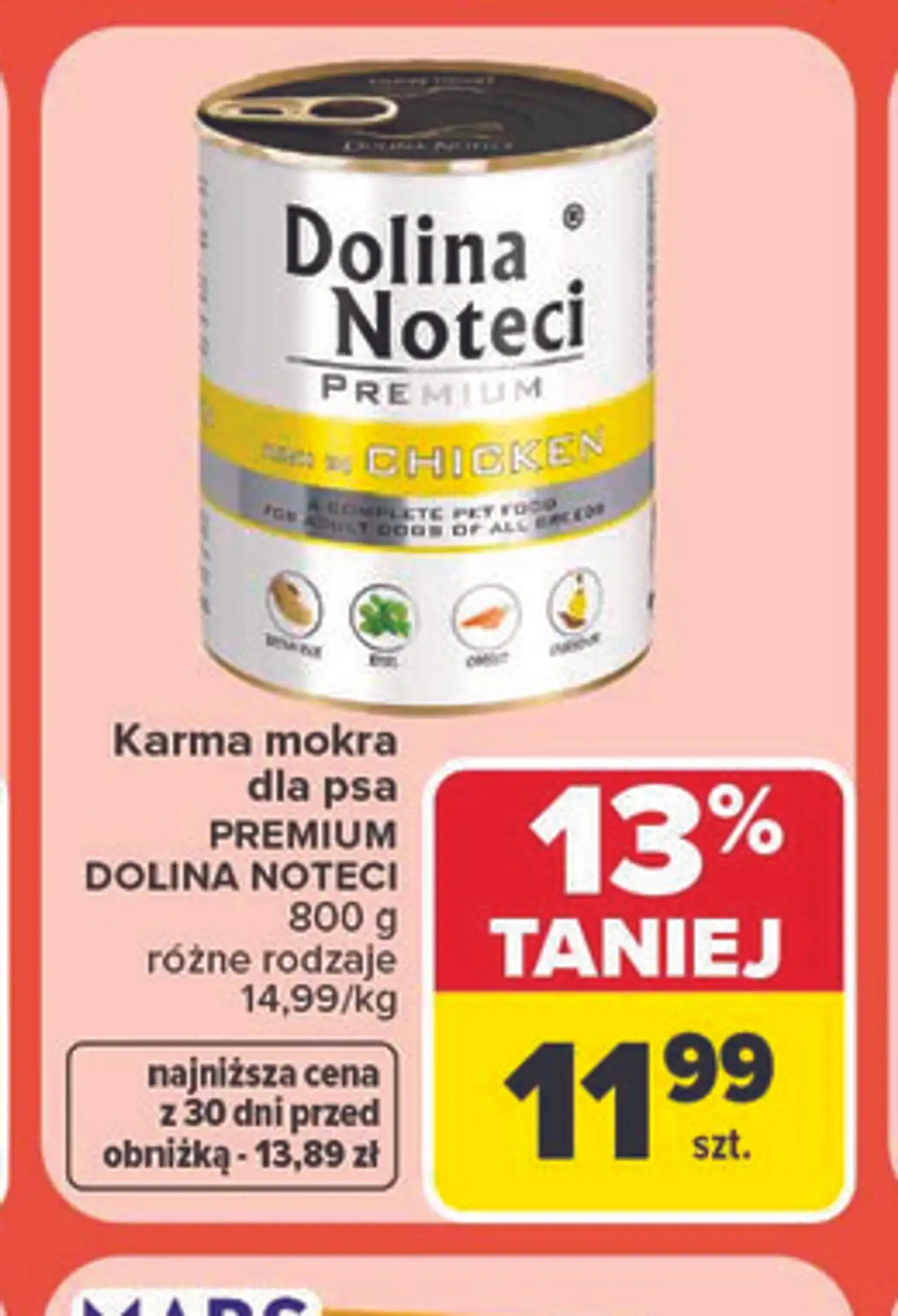 Karma mokra dla psa PREMIUM DOLINA NOTECI 800 g różne rodzaje