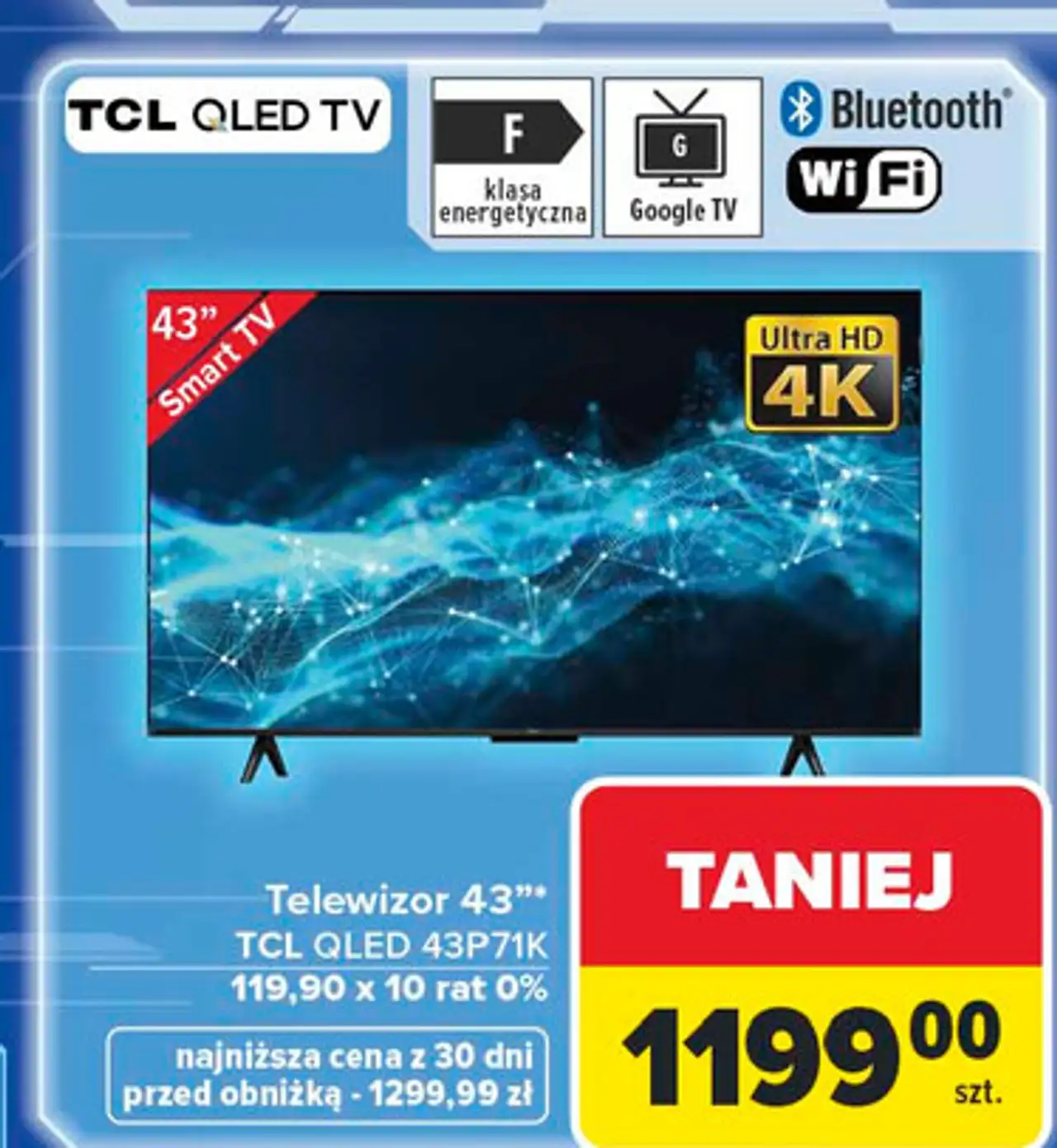 Telewizor qled 43p71k Tcl