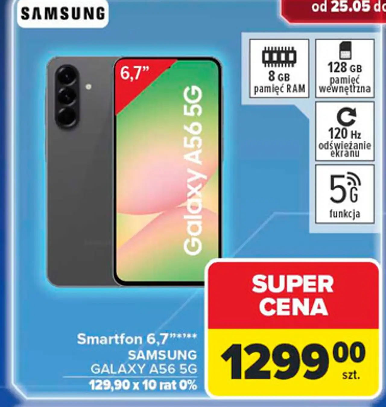 Smartfon a56 5g 8/128gb grafit Samsung Galaxy