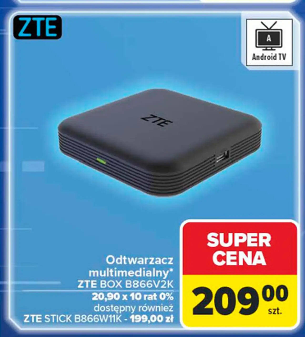 Odtwarzacz multimedialny box b866v2k Zte