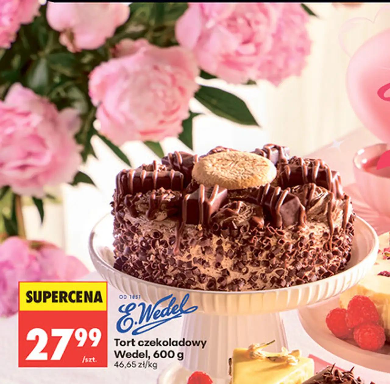 Tort czekoladowy Wedel, 600 g