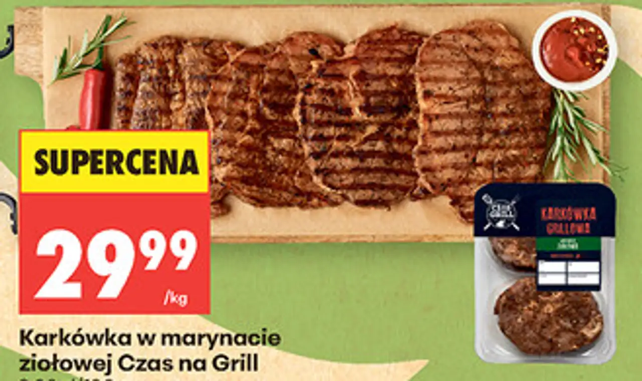 Karkówka w marynacie ziołowej Czas na Grill