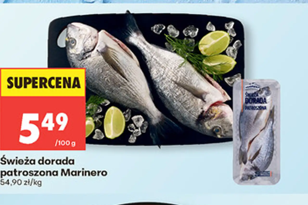 Świeża dorada patroszona Marinero