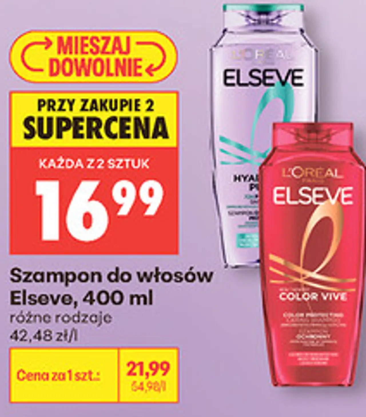 Szampon do włosów Elseve, 400 ml