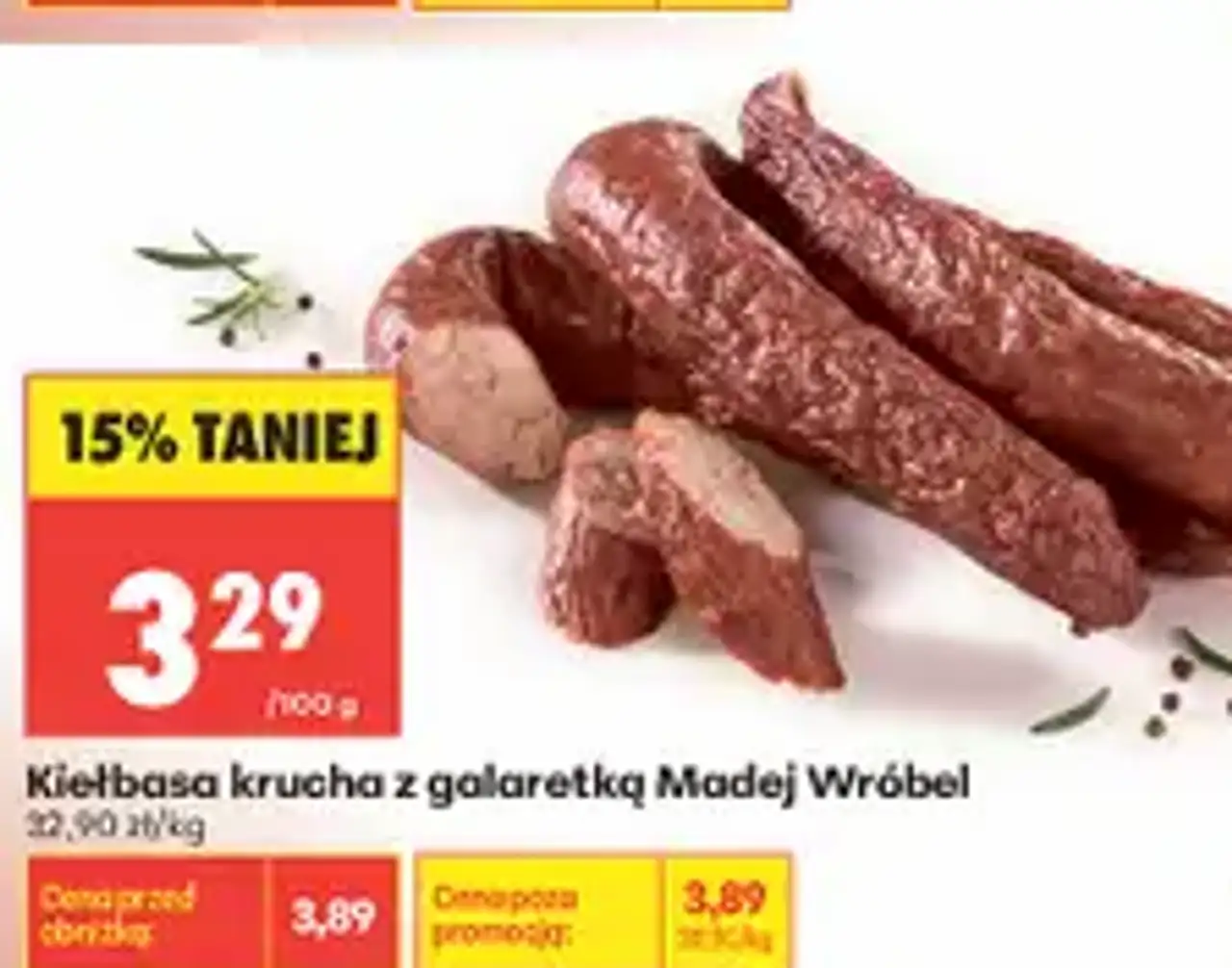 Kiełbasa krucha z galaretką Madej Wróbel