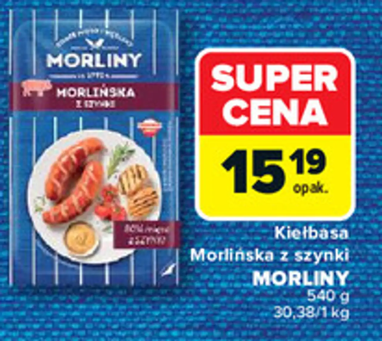 Kiełbasa Morlińska z szynki MORLINY