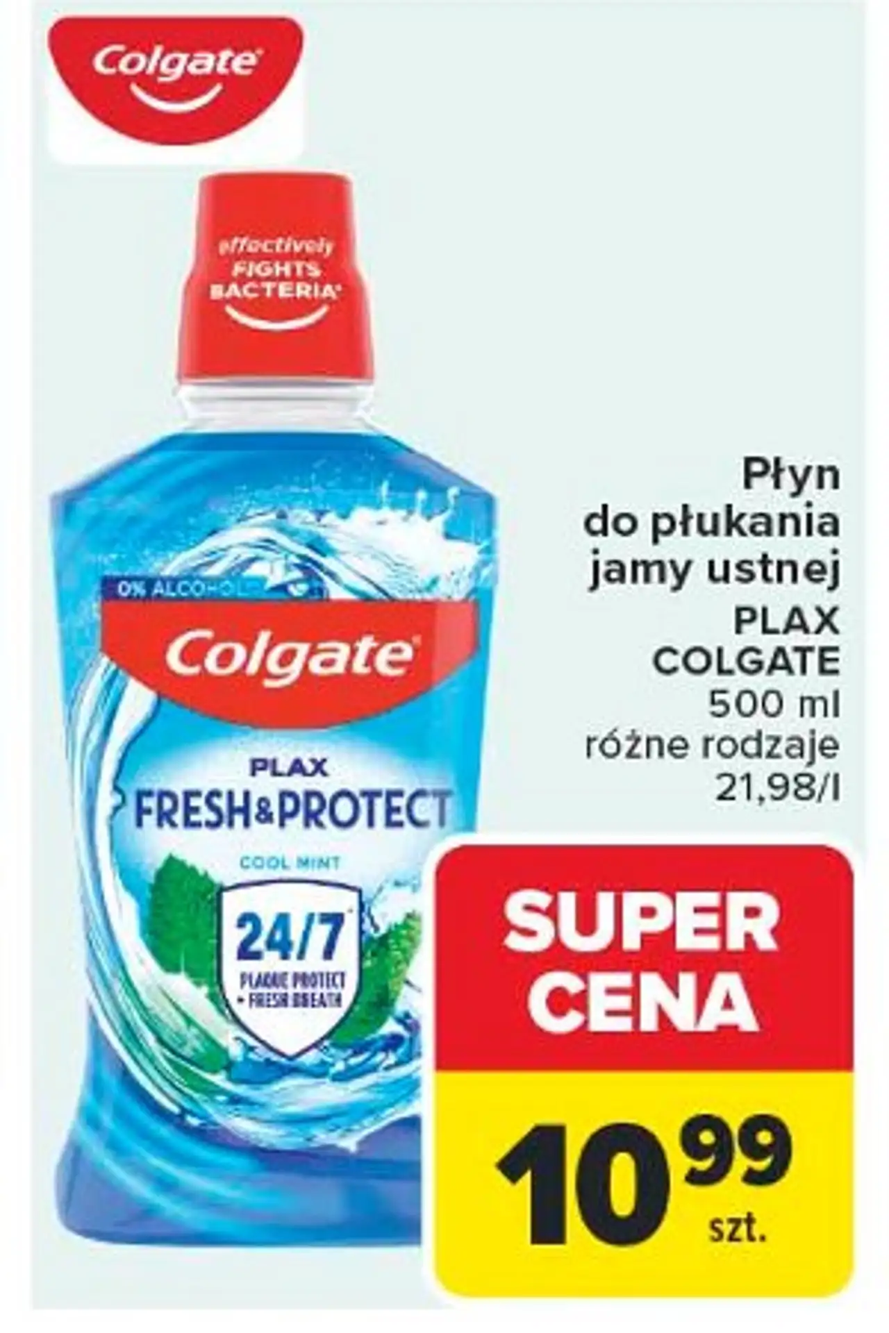 Płyn do płukania jamy ustnej Colgate Plax