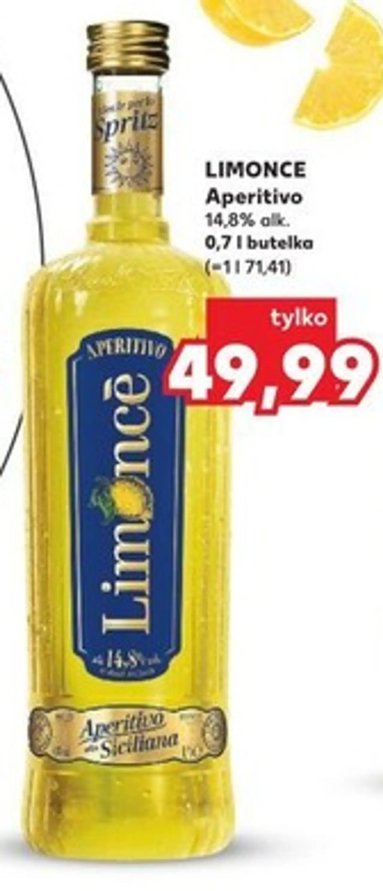 LIMONCE Aperitivo 14,8% alk. 0,7 l butelka