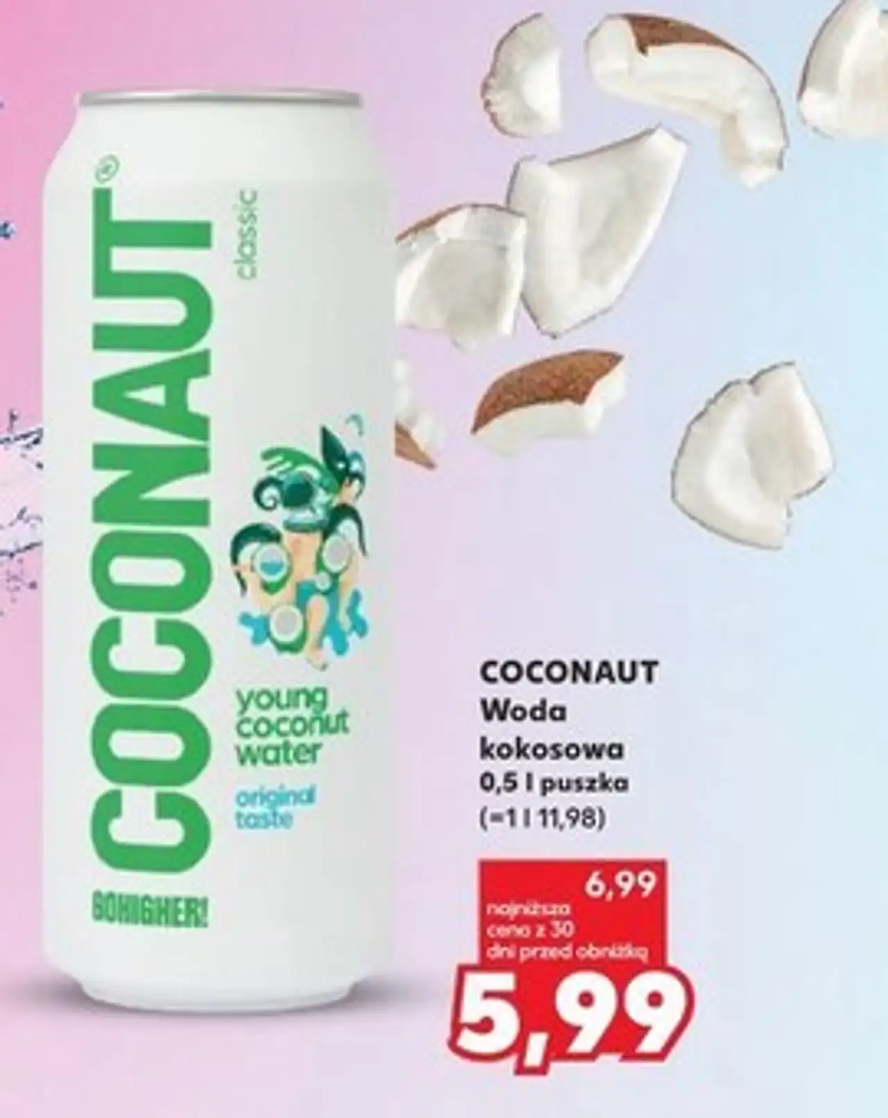 COCONAUT Woda kokosowa 0,5 l