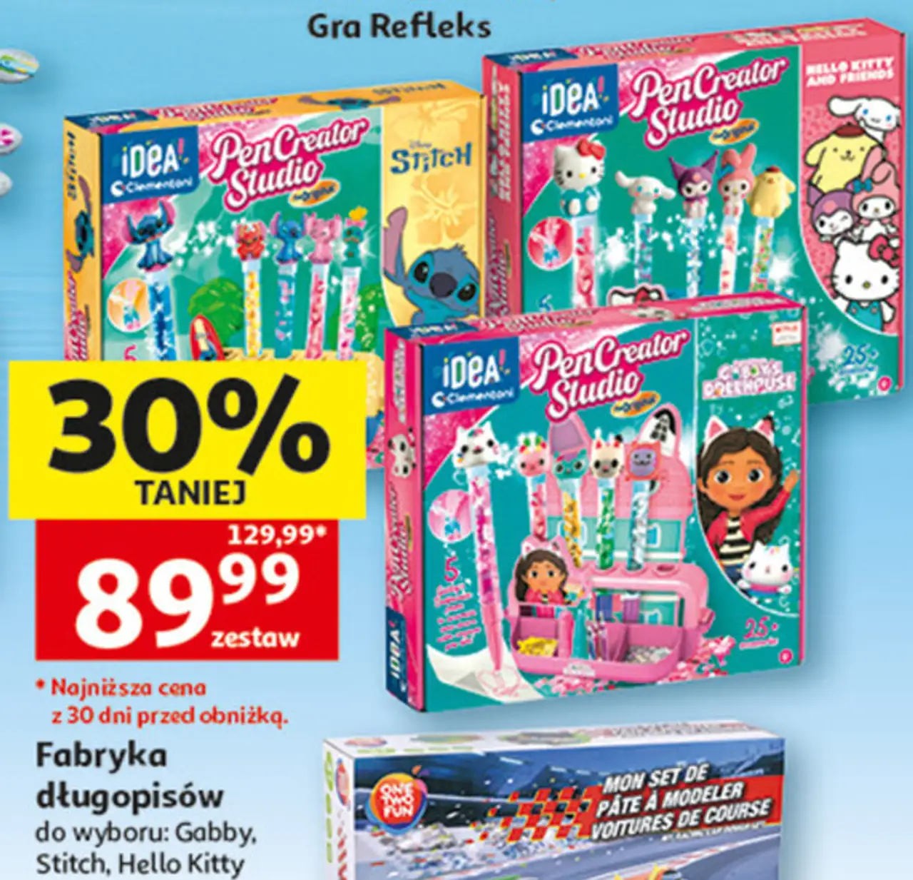 Fabryka długopisów do wyboru: Gabby, Stitch, Hello Kitty