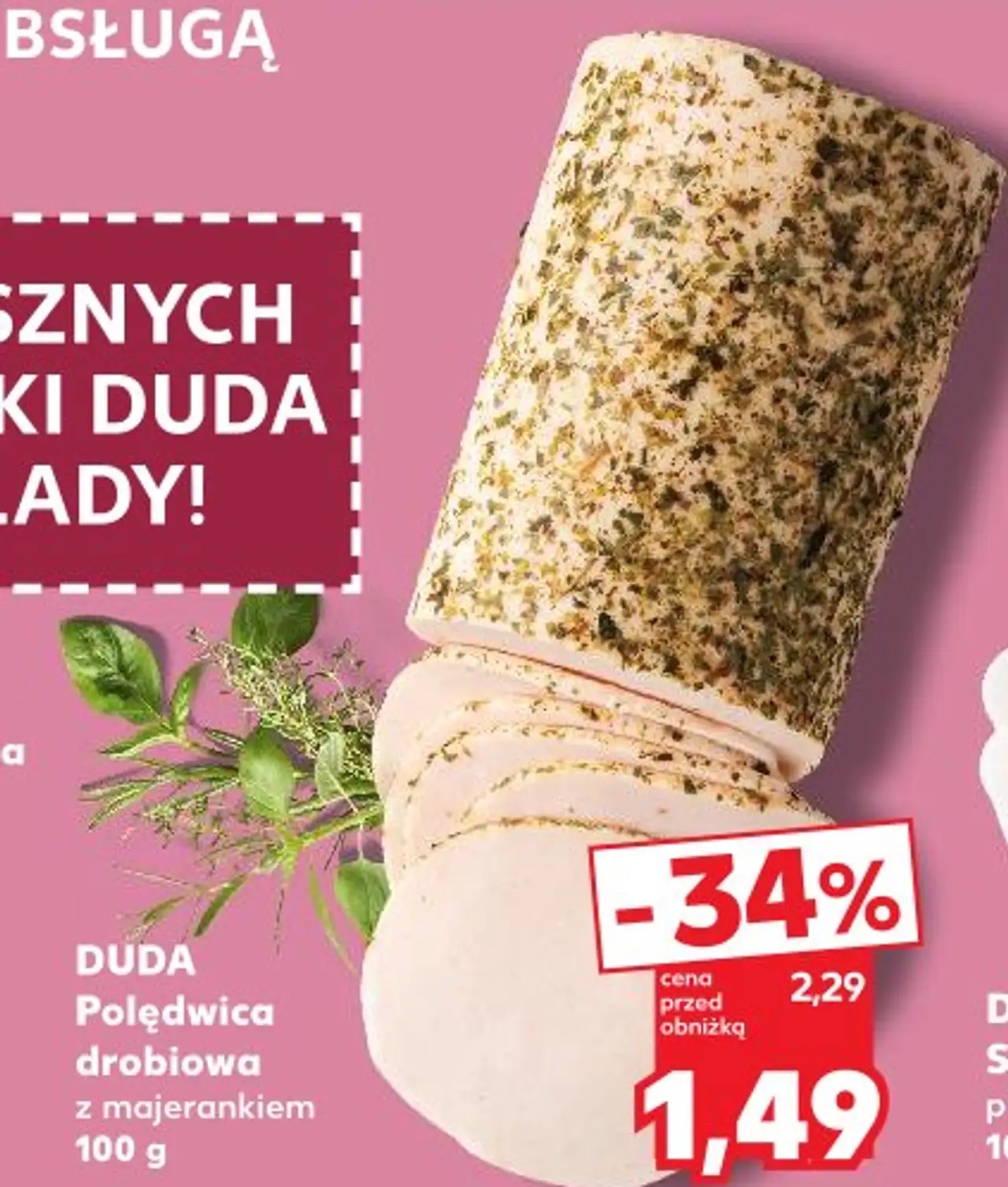 Duda Polędwica drobiowa z majerankiem 100 g