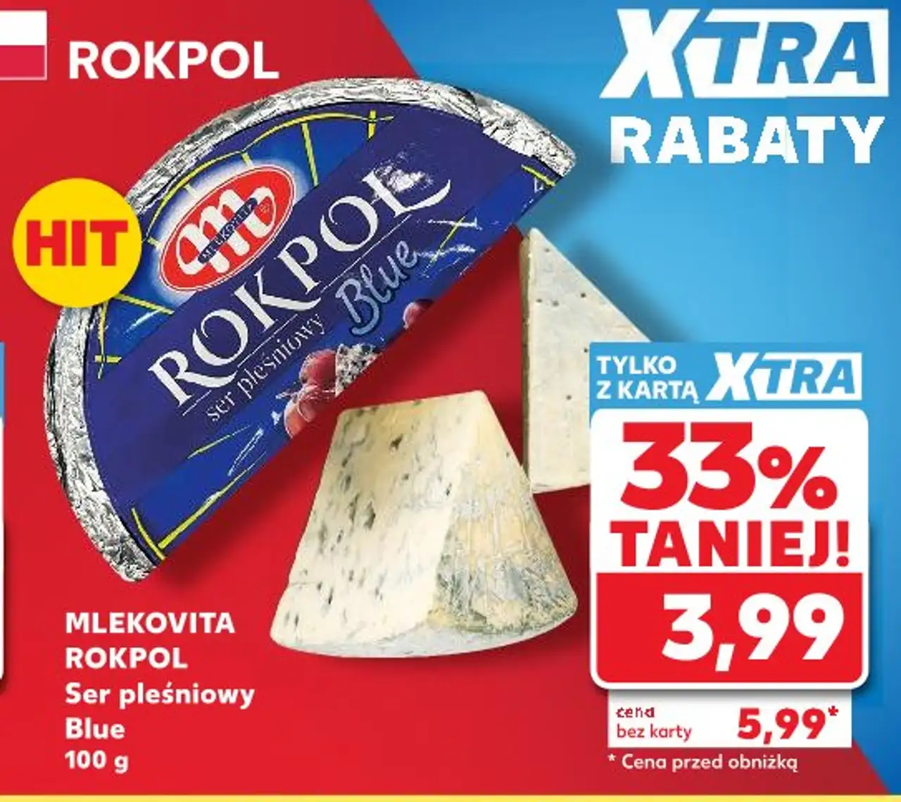 MLEKOVITA ROKPOL Ser pleśniowy Blue 100 g