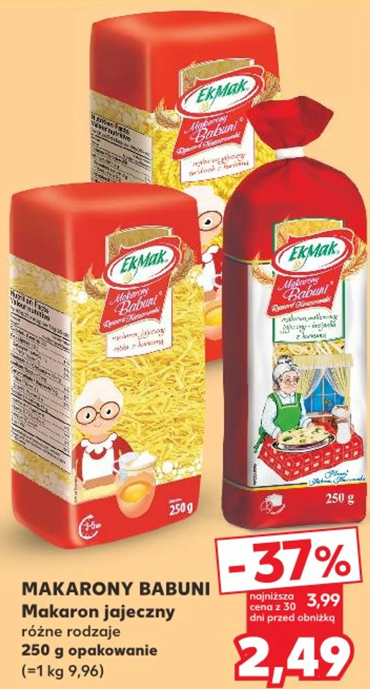 Makarony Babuni Makaron jajeczny różne rodzaje