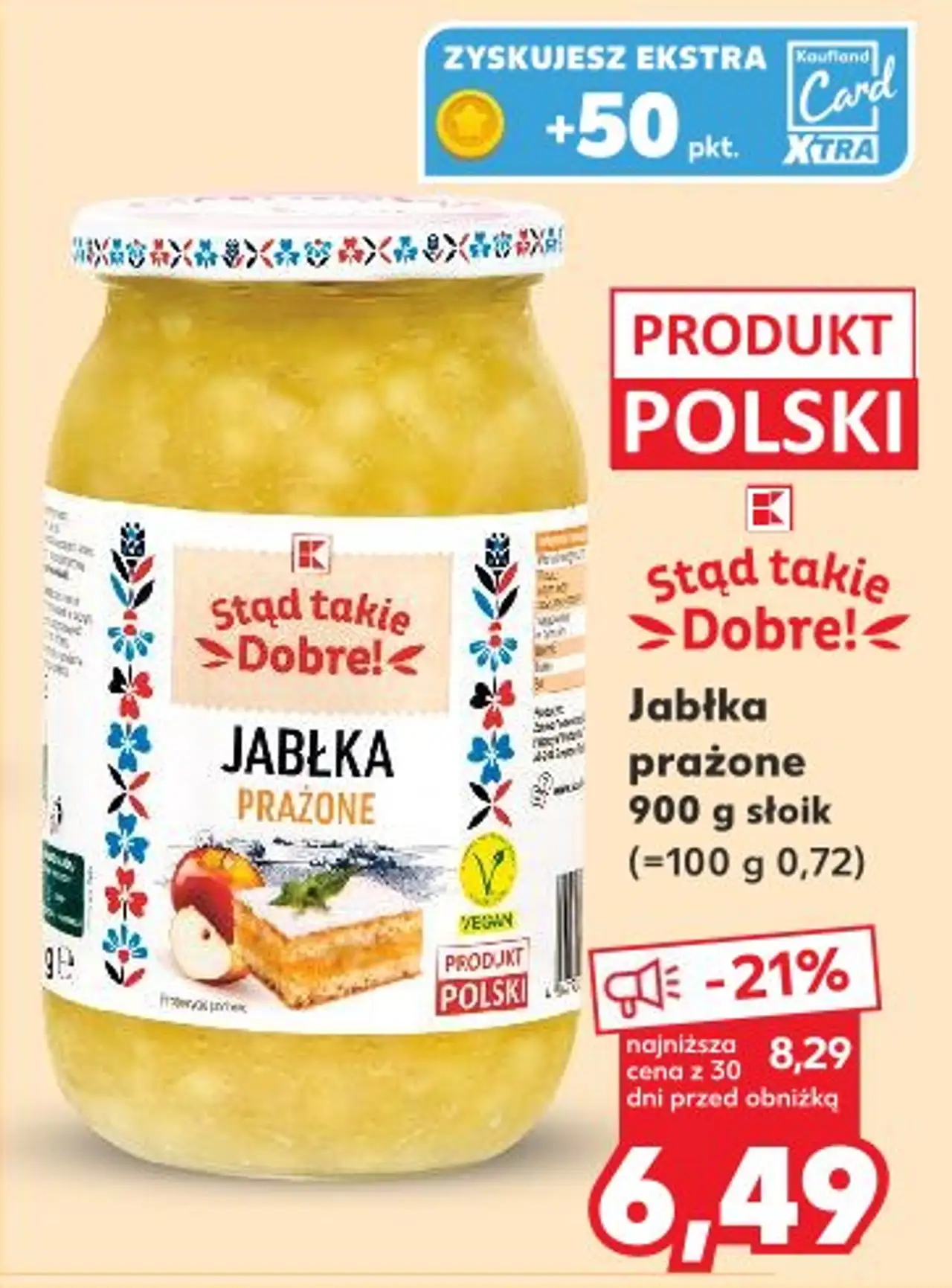 Stąd takie Dobre! Jabłka prażone 900 g słoik