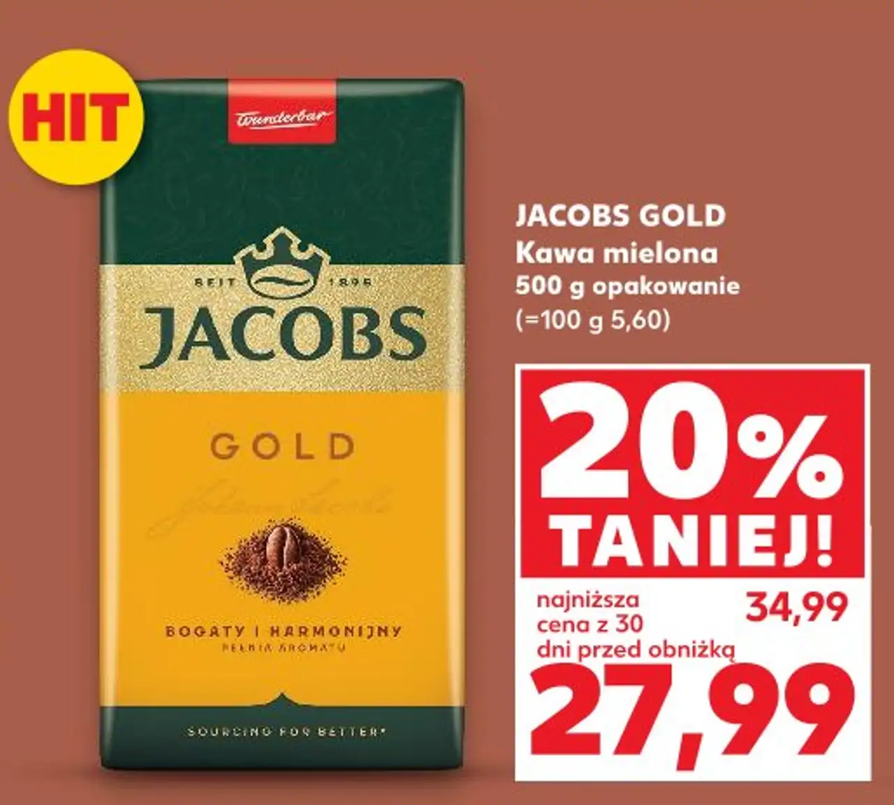 JACOBS GOLD Kawa mielona