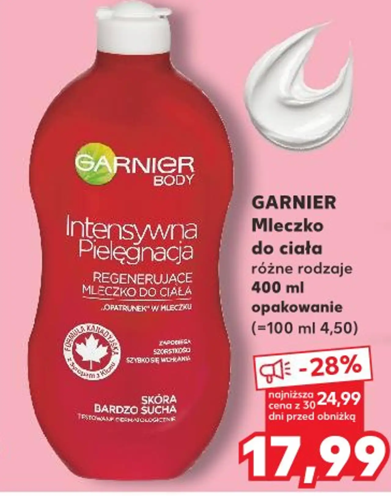 GARNIER Mleczko do ciała