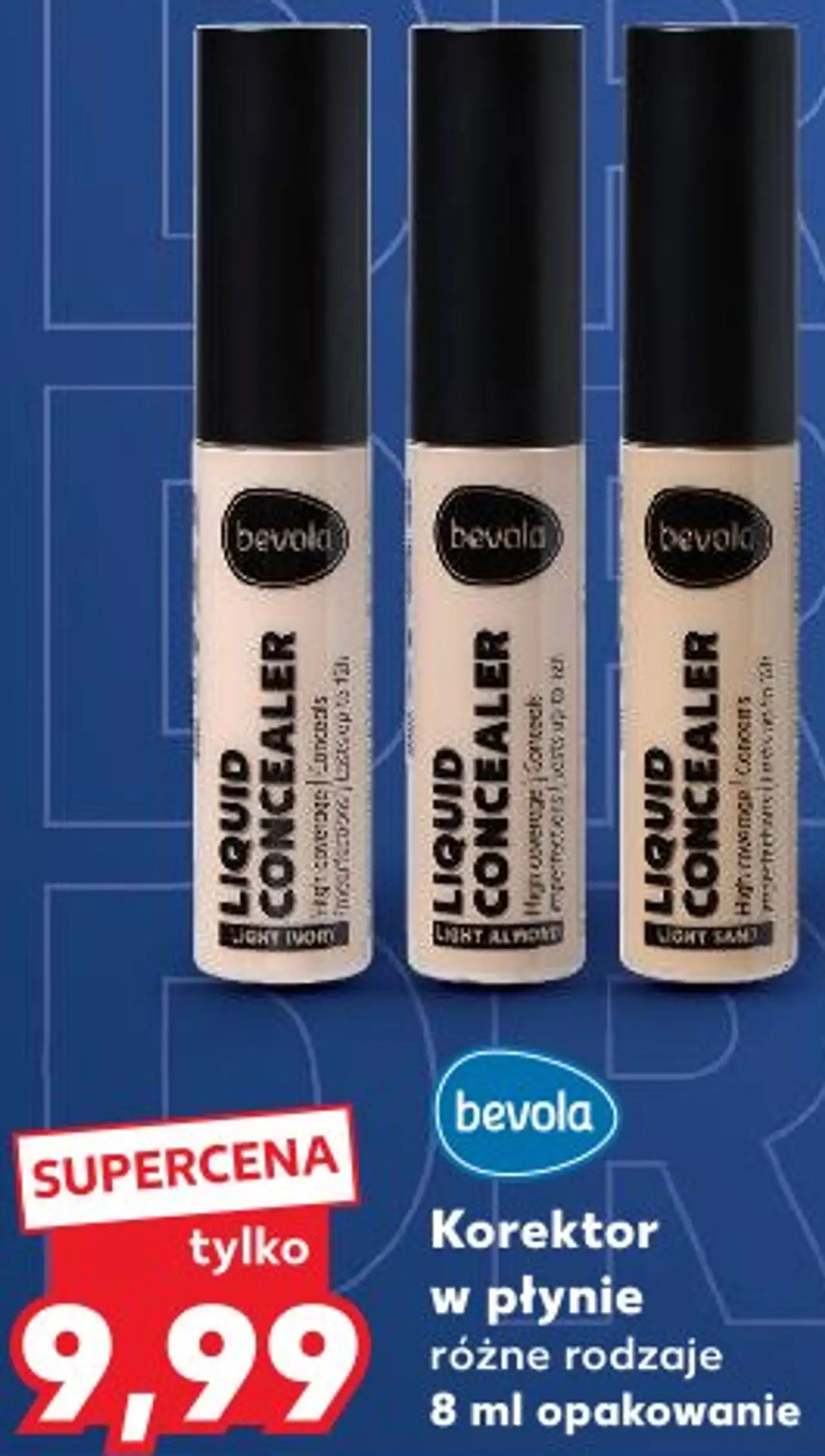 Korektor w płynie bevola różne rodzaje 8 ml opakowanie