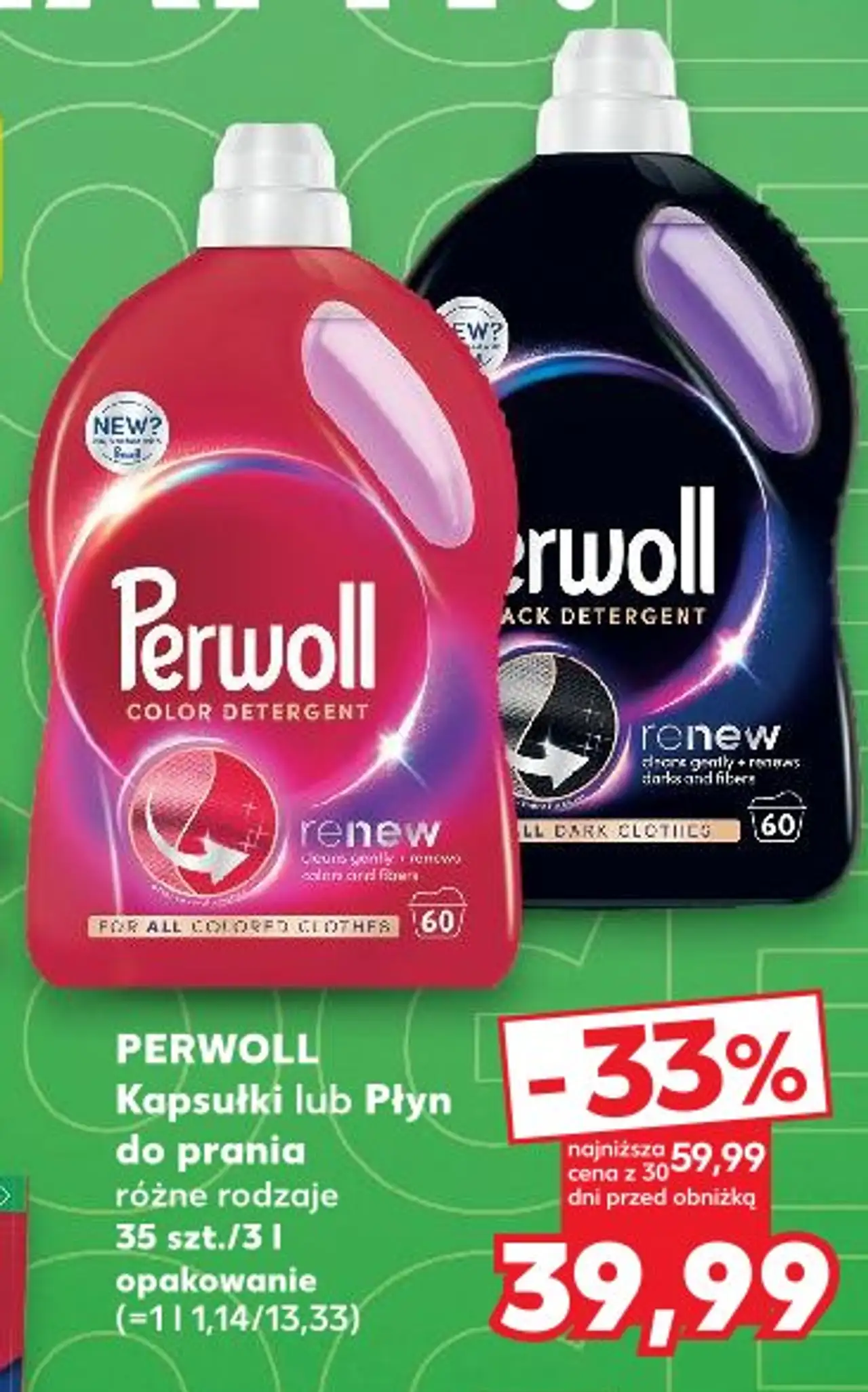 Perwoll Kapsułki lub Płyn do prania różne rodzaje 35 szt./3 l