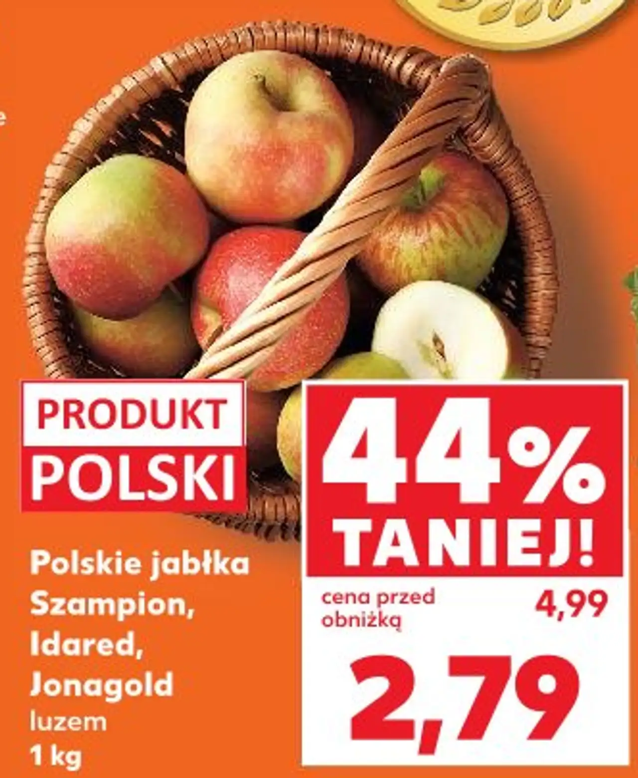 Polskie jabłka Szampion, Idared, Jonagold luzem 1 kg