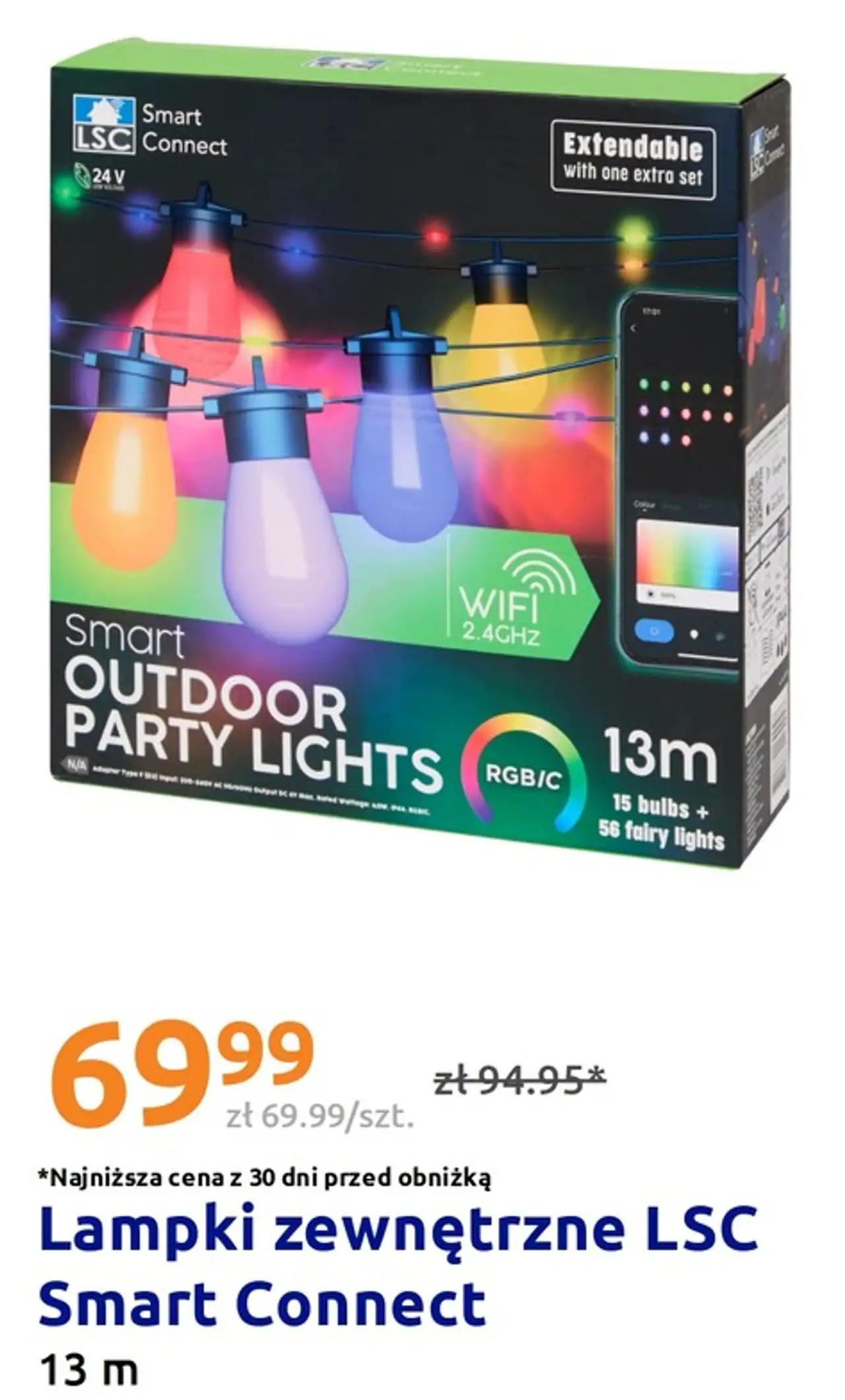 Lampki zewnętrzne LSC Smart Connect