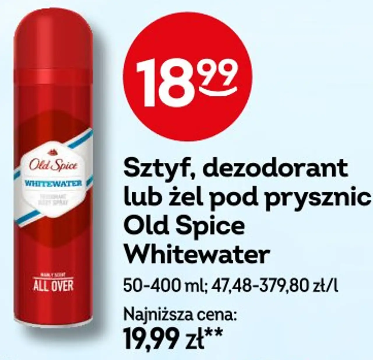 Sztyf, dezodorant lub żel pod prysznic Old Spice Whitewater