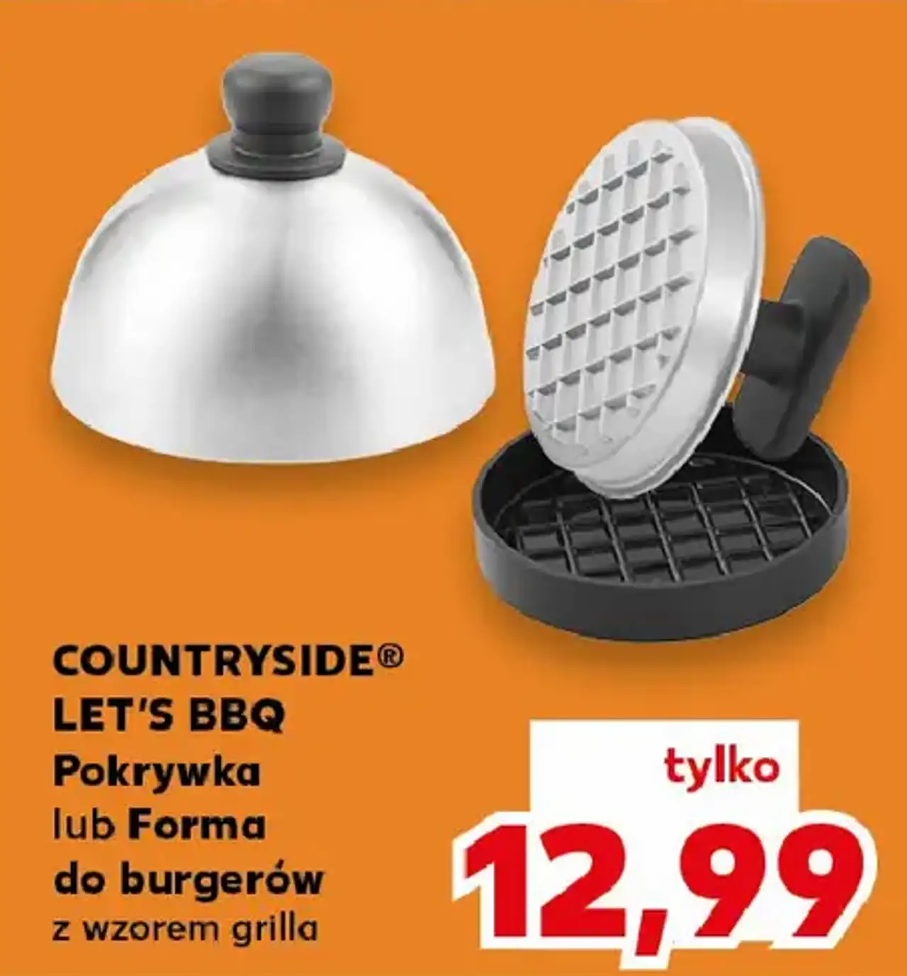 COUNTRYSIDE® LET'S BBQ Pokrywka lub Forma do burgerów
