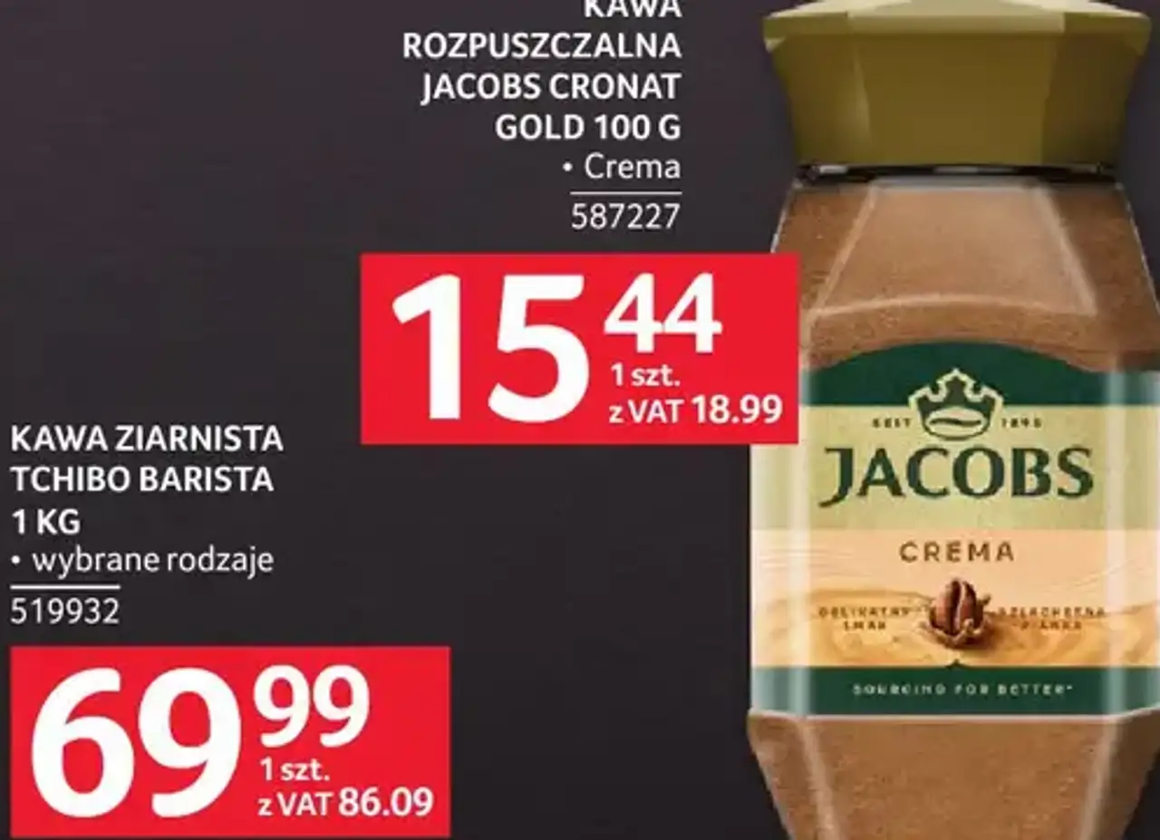 Jacobs Cronat Gold / Crema Kawa rozpuszczalna