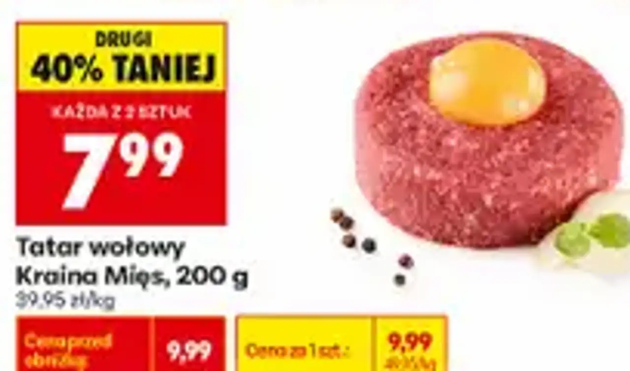 Tatar wołowy Kraina Mięs, 200 g