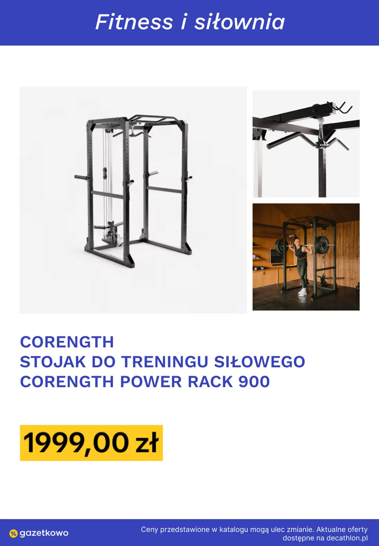 CORENGTH STOJAK DO TRENINGU SIŁOWEGO CORENGTH POWER RACK 900