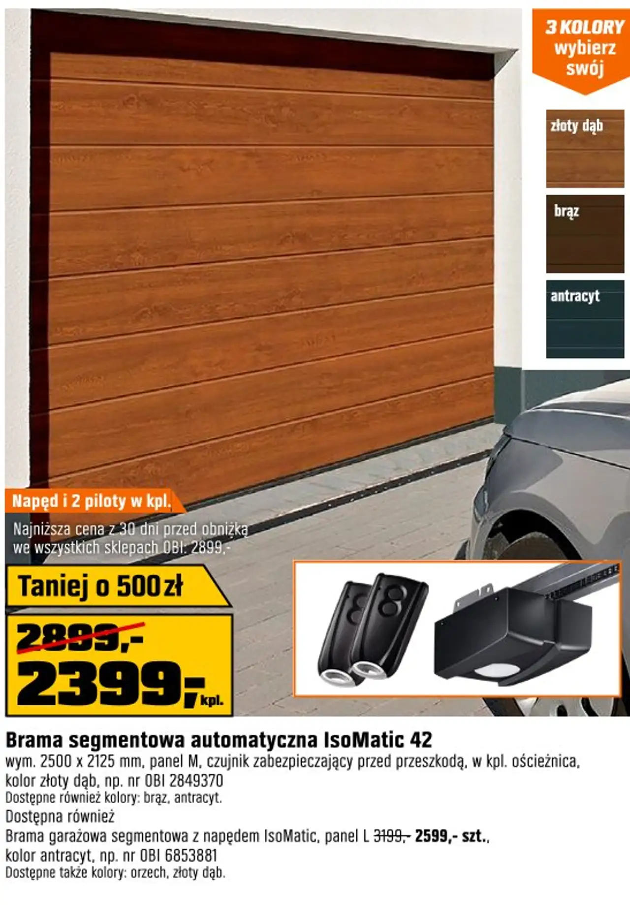 Brama segmentowa automatyczna IsoMatic 42
