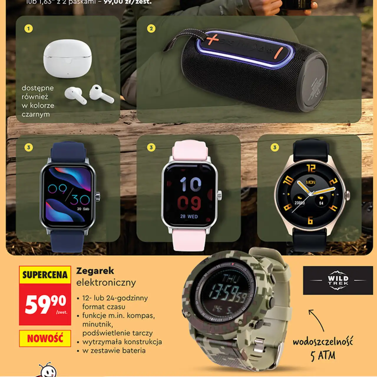 Zegarek elektroniczny Wild Trek
