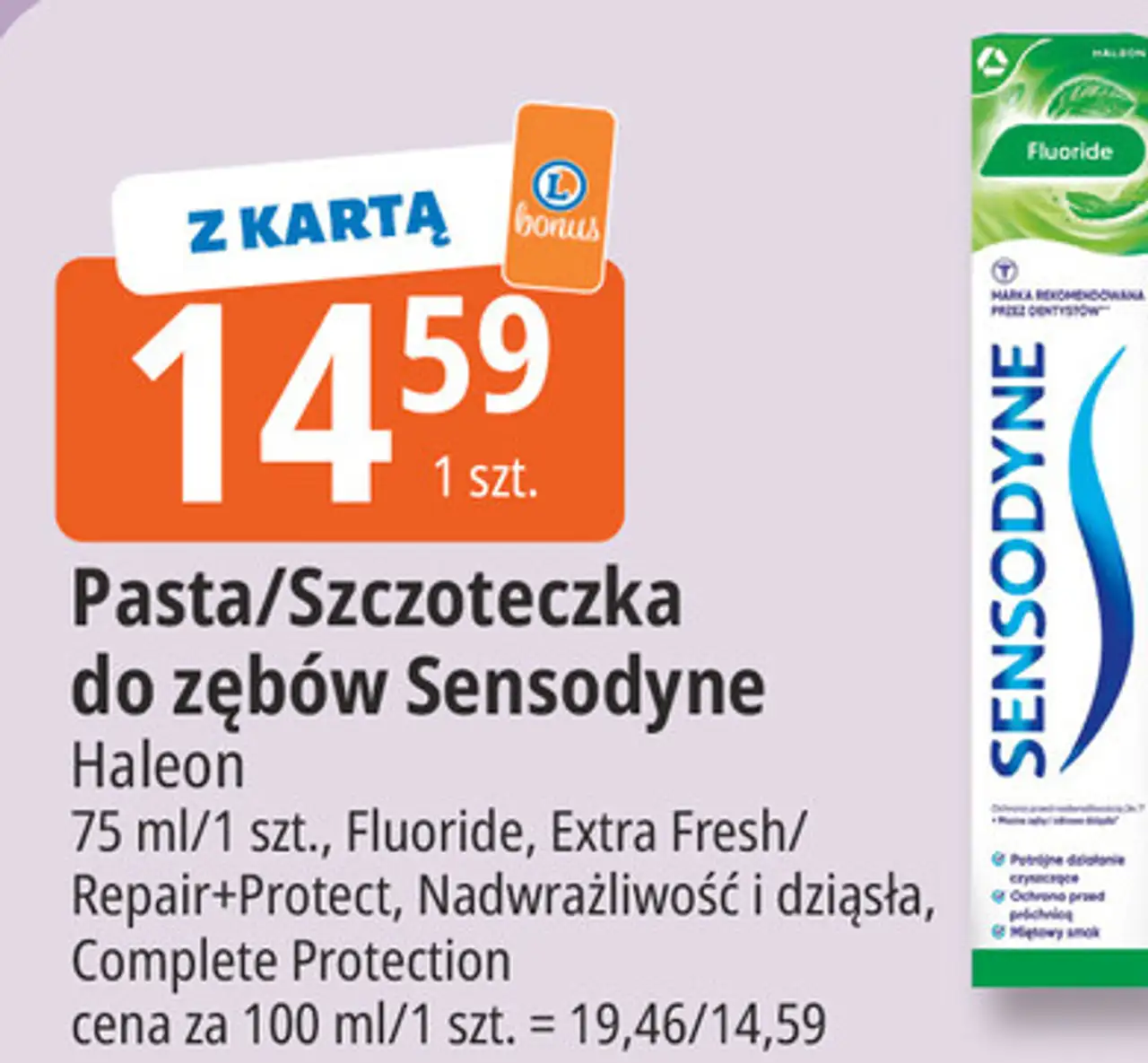 Pasta/Szczoteczka do zębów Sensodyne