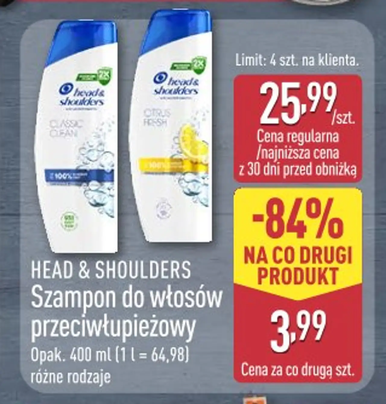 Head & Shoulders Szampon do włosów przeciwłupieżowy