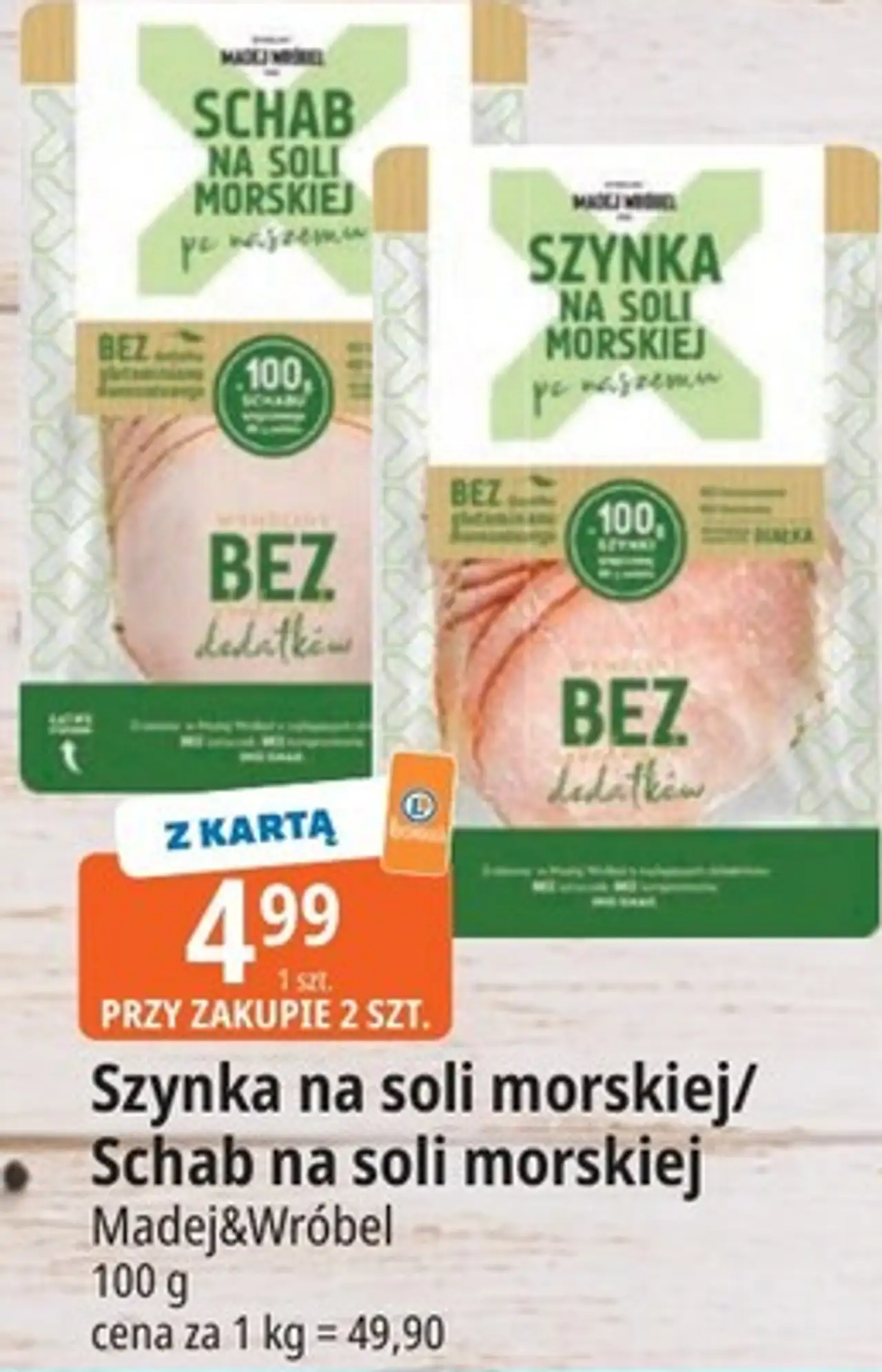 Szynka na soli morskiej/Schab na soli morskiej Madej&Wróbel