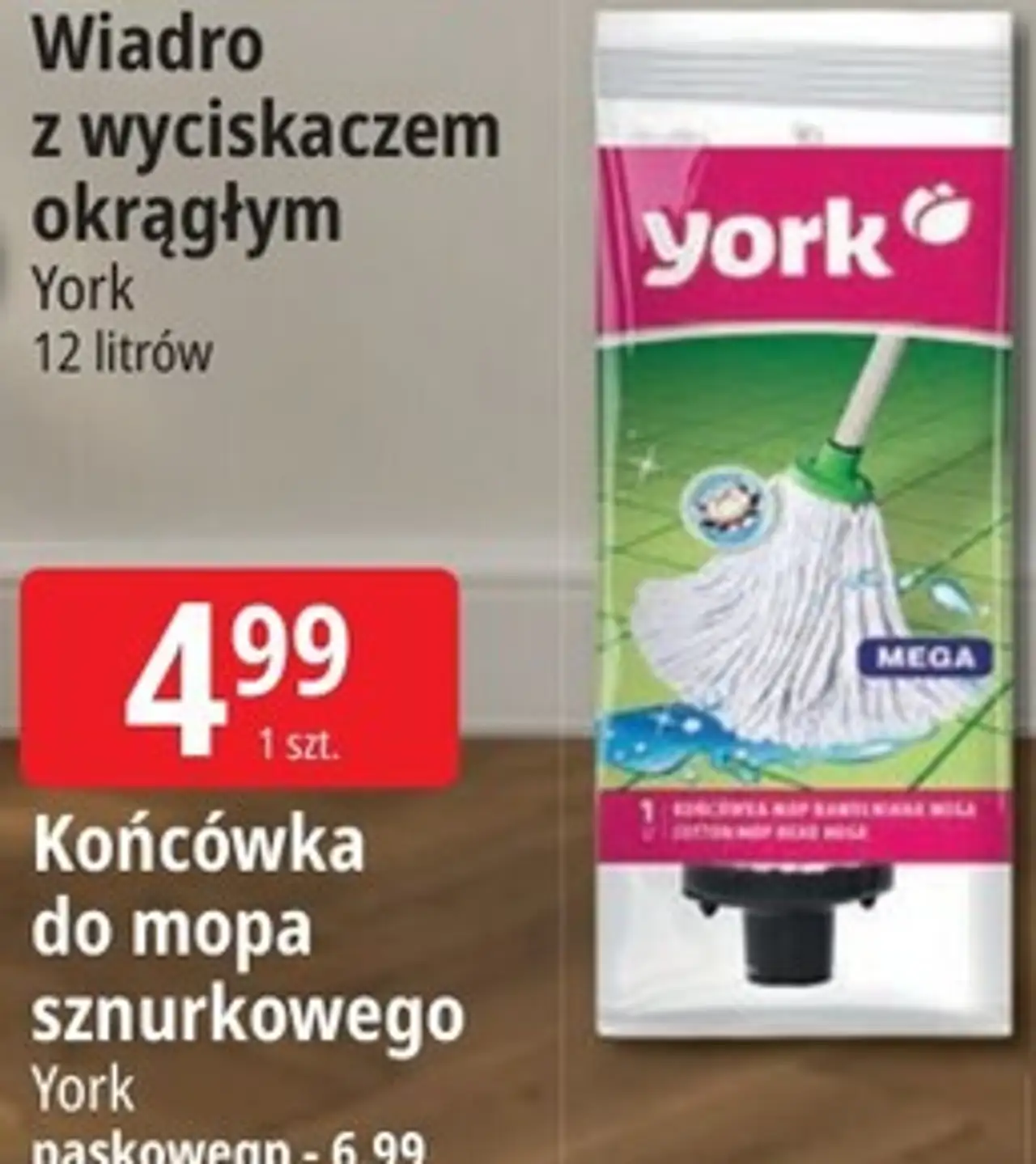 Końcówka do mopa sznurkowego York