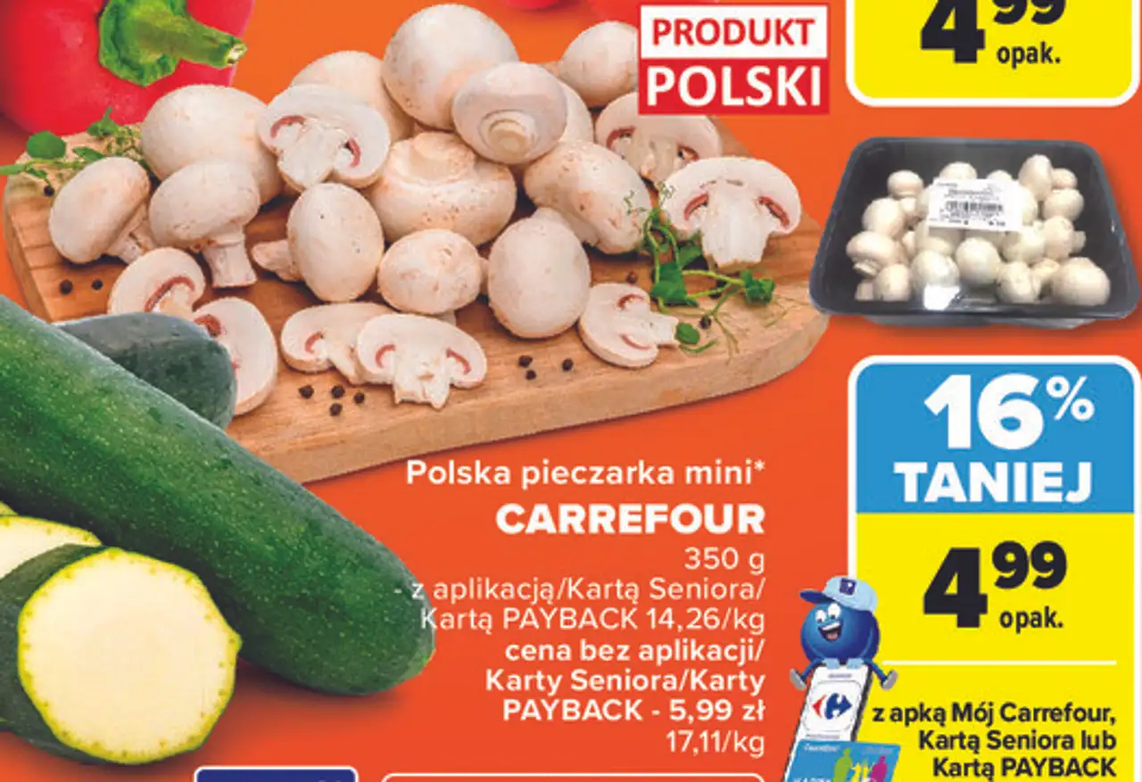 Polska pieczarka mini Carrefour