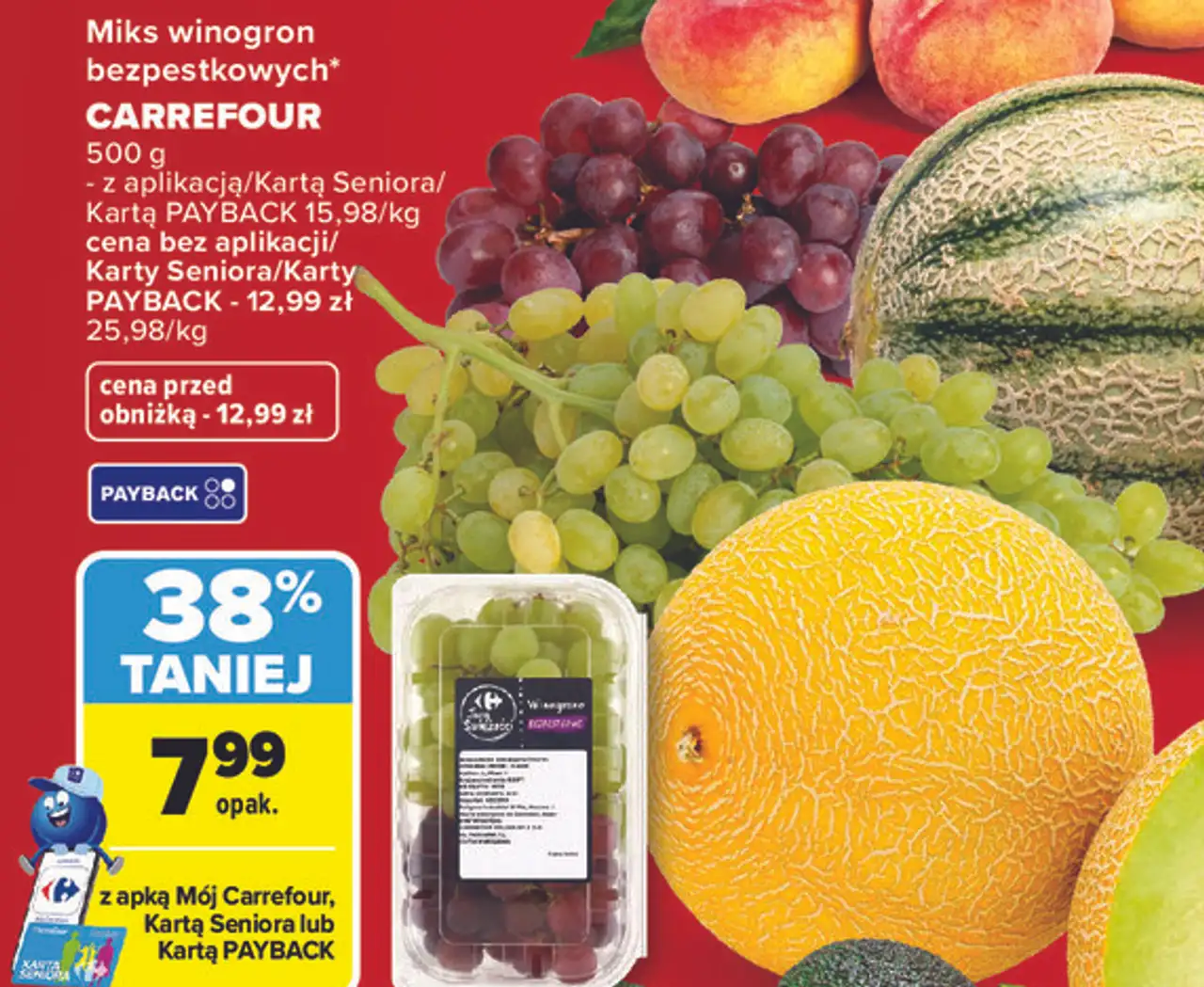 Miks winogron bezpestkowych CARREFOUR