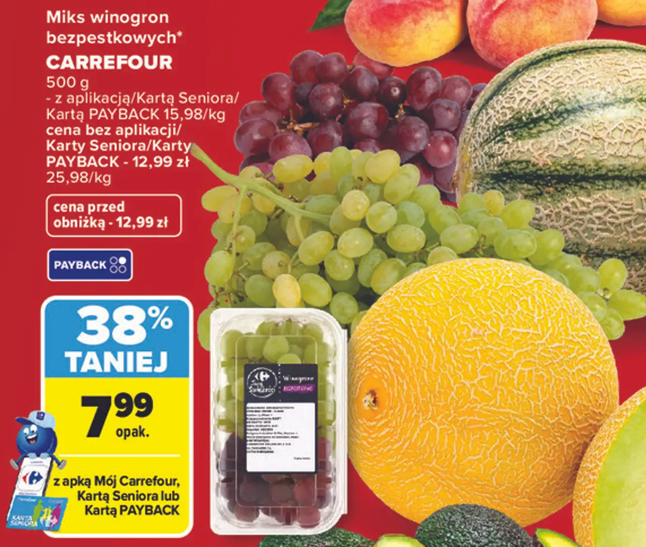 Miks winogron bezpestkowych CARREFOUR