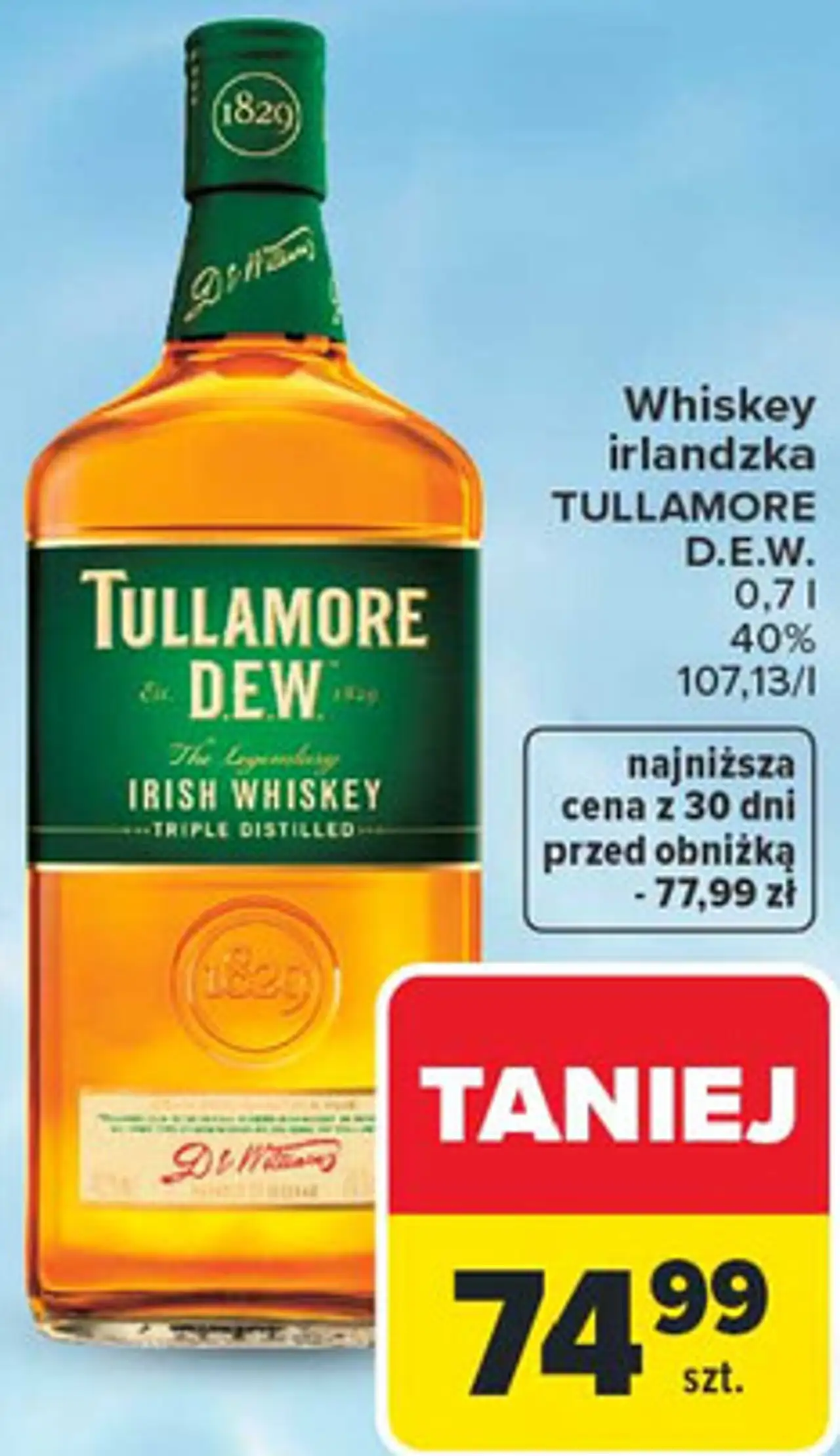 Whiskey irlandzka TULLAMORE D.E.W.